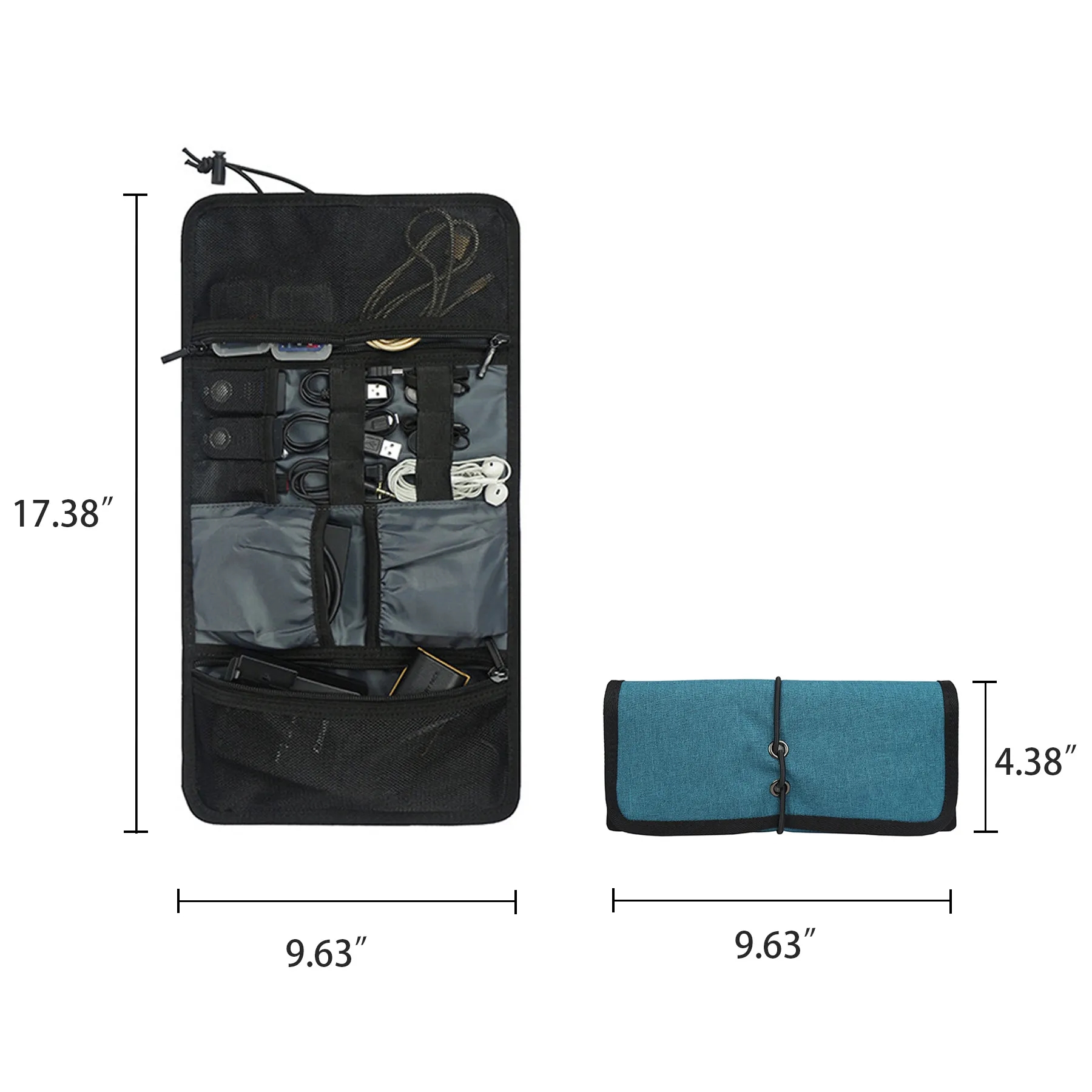 Roll-Up Travel Tech Organizer - Image 2