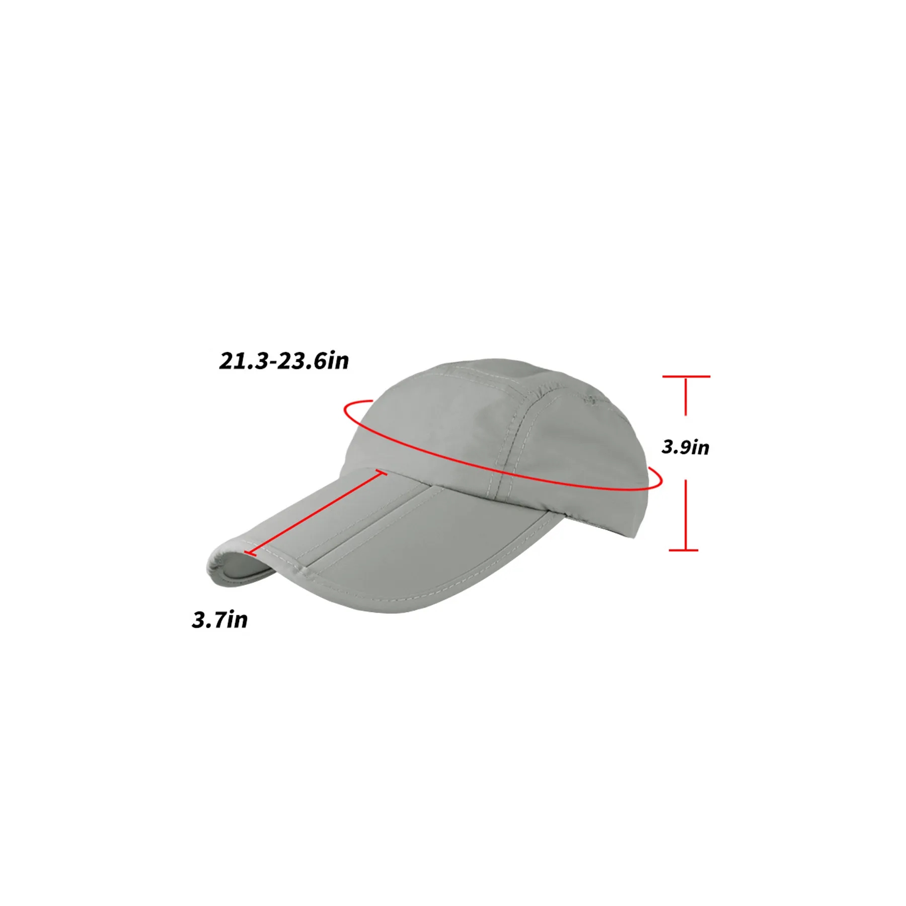 Baseball Cap w/ Packable Long Bill - Image 2