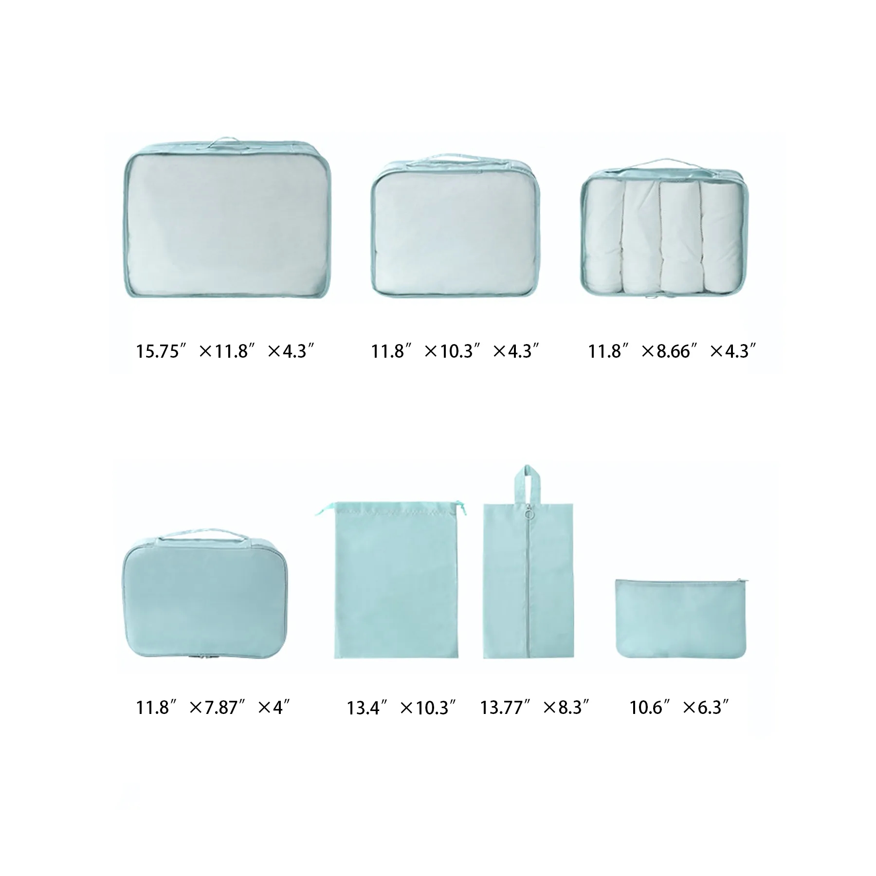 7-Piece Travel Packing Cube Set - Image 2