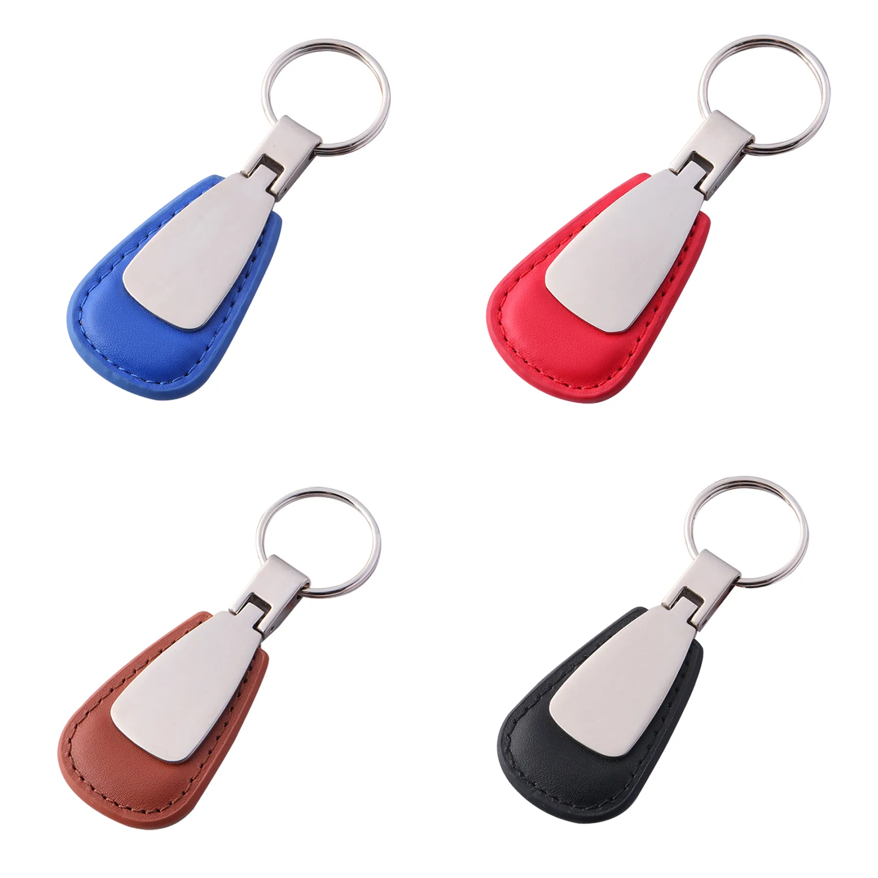 PU Drop Shaped Keychain - Image 3