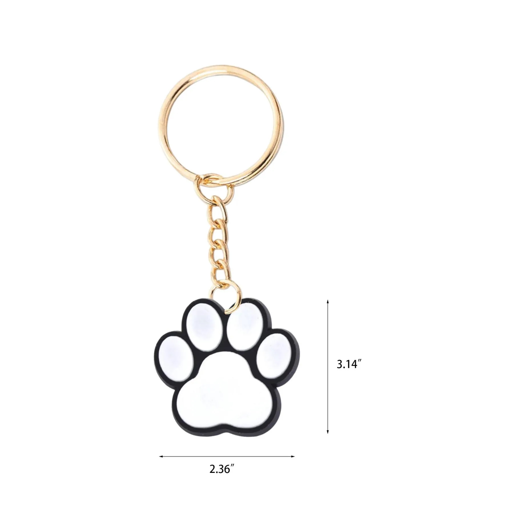Paw Print Vinyl Key Tag - Image 2