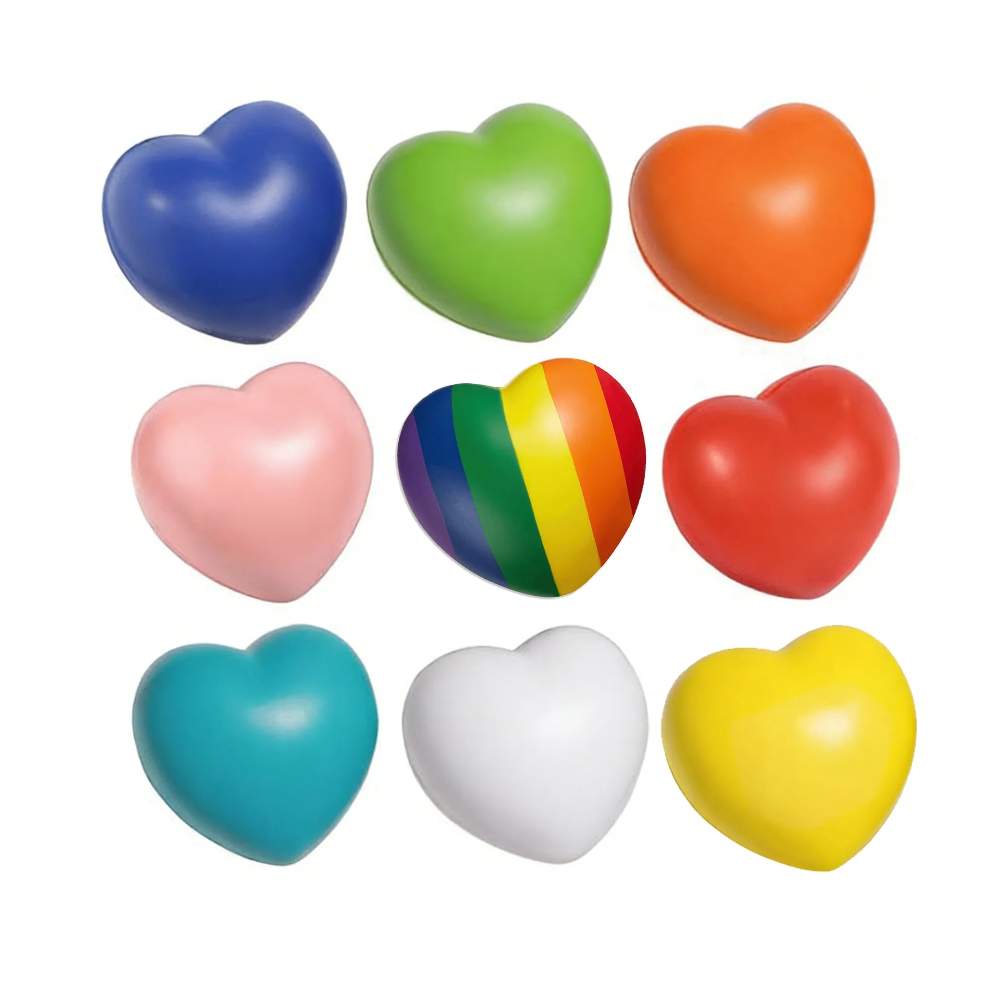 Rainbow Heart Stress Ball For Wellness Giveaways - Image 3