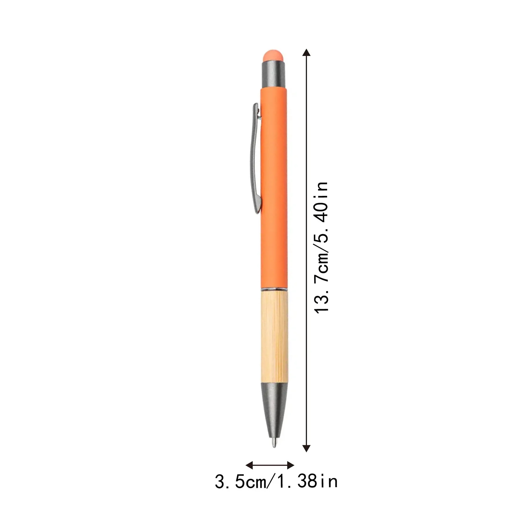 Plastic Wood Click Pen with Built-in NFC - Image 2