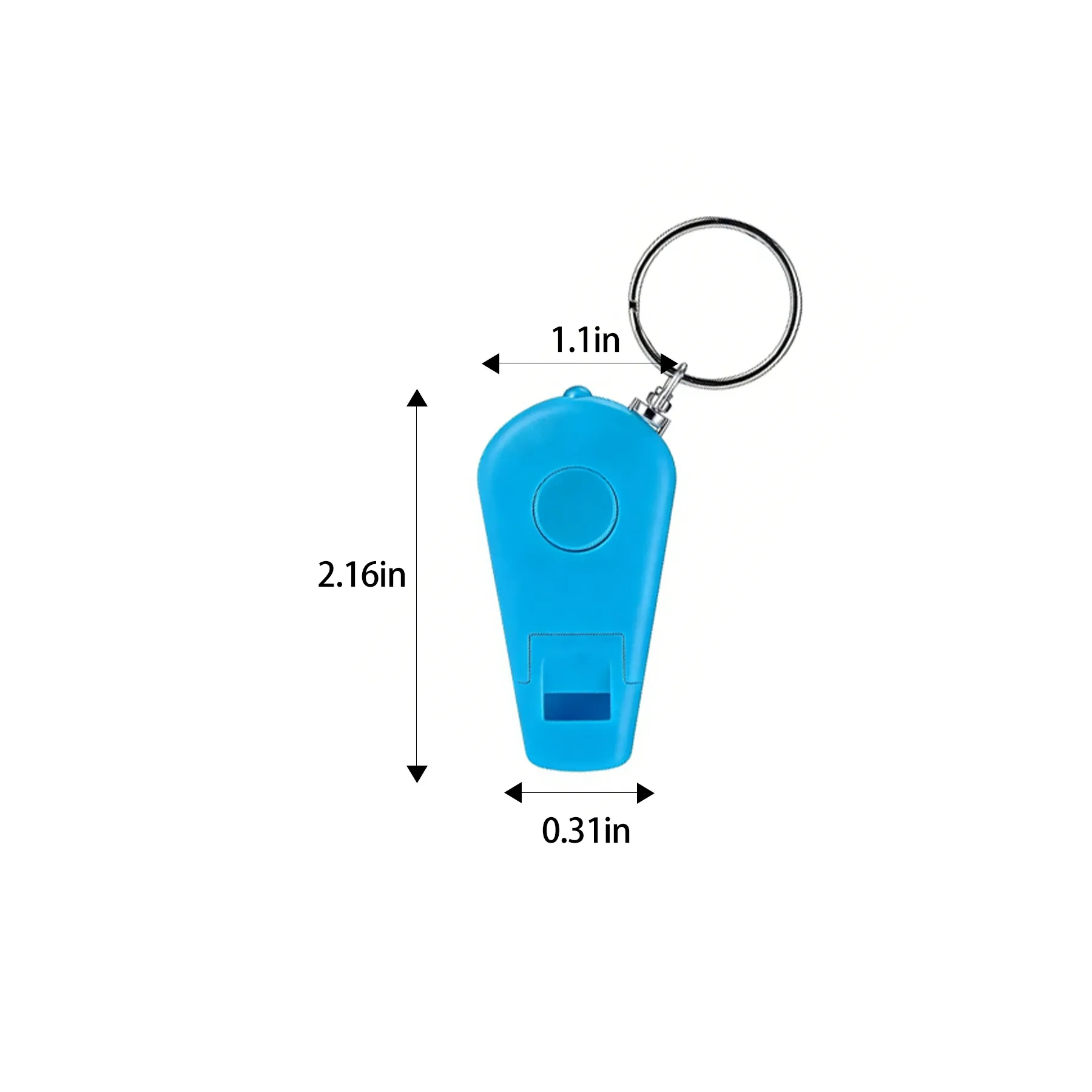 Multi-Function LED Whistle Keychain With Safety Light - Image 2