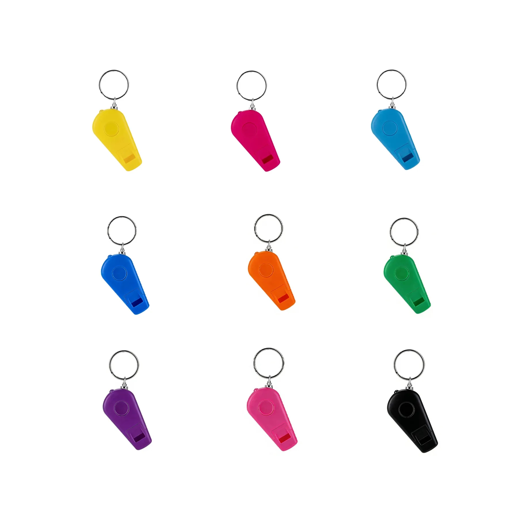 Multi-Function LED Whistle Keychain With Safety Light - Image 3