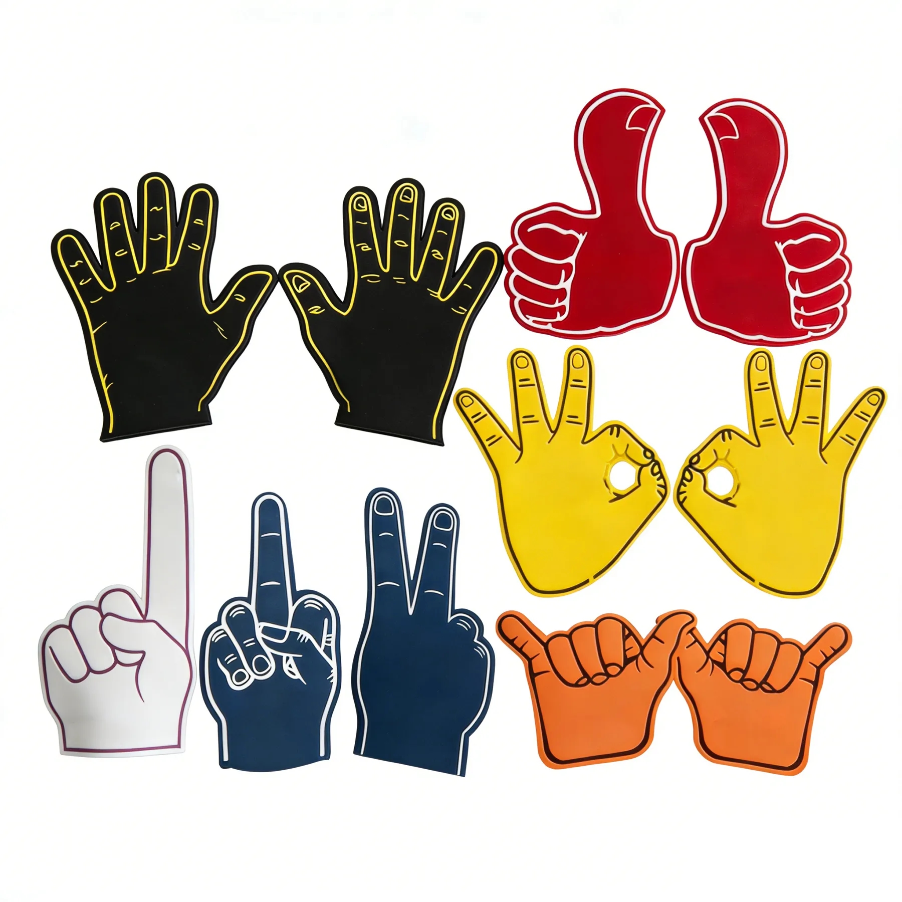 Oversized EVA Cheering Foam Gloves - Image 3