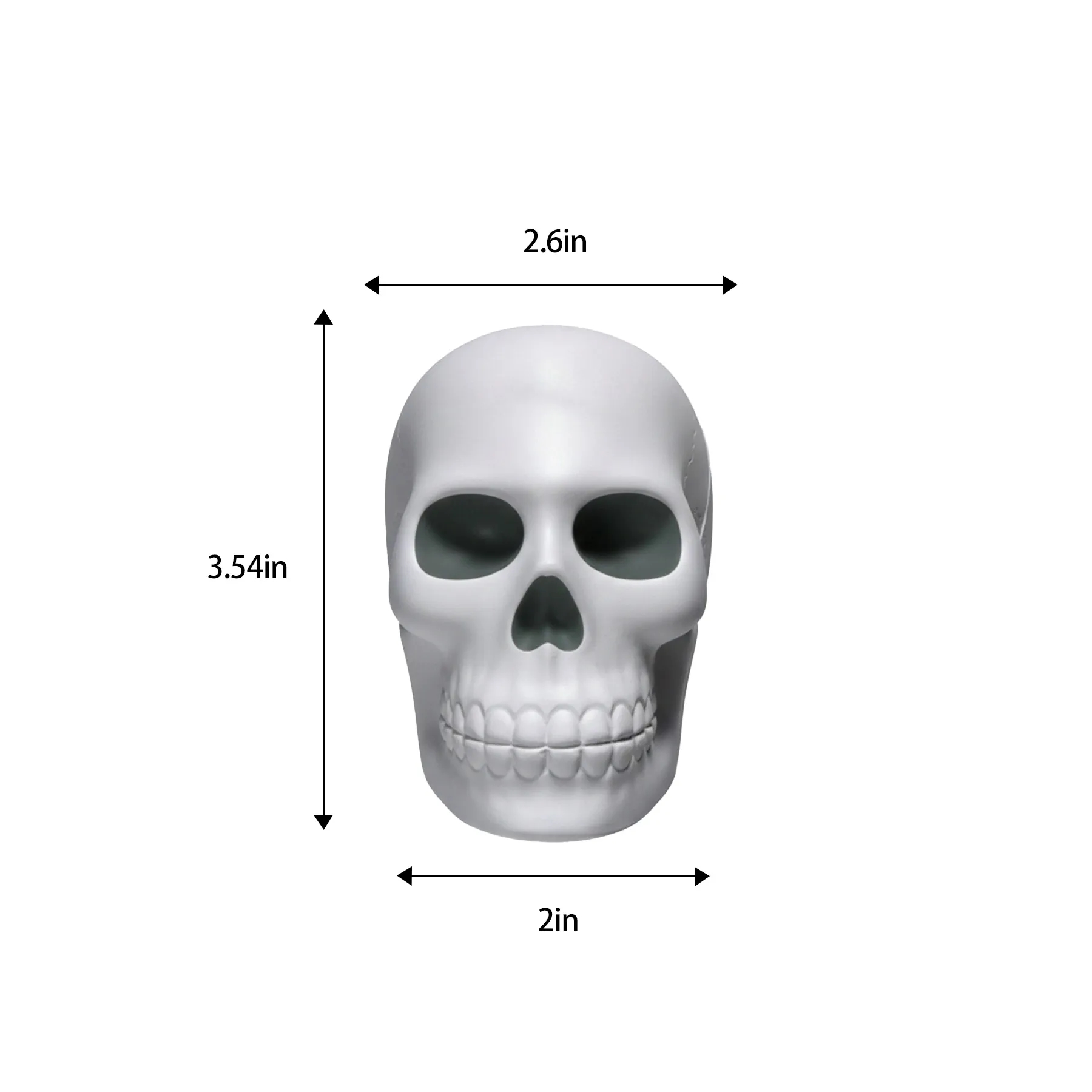 Custom Skull PU Foam Stress Reliever Squeeze Giveaway Toy - Image 2