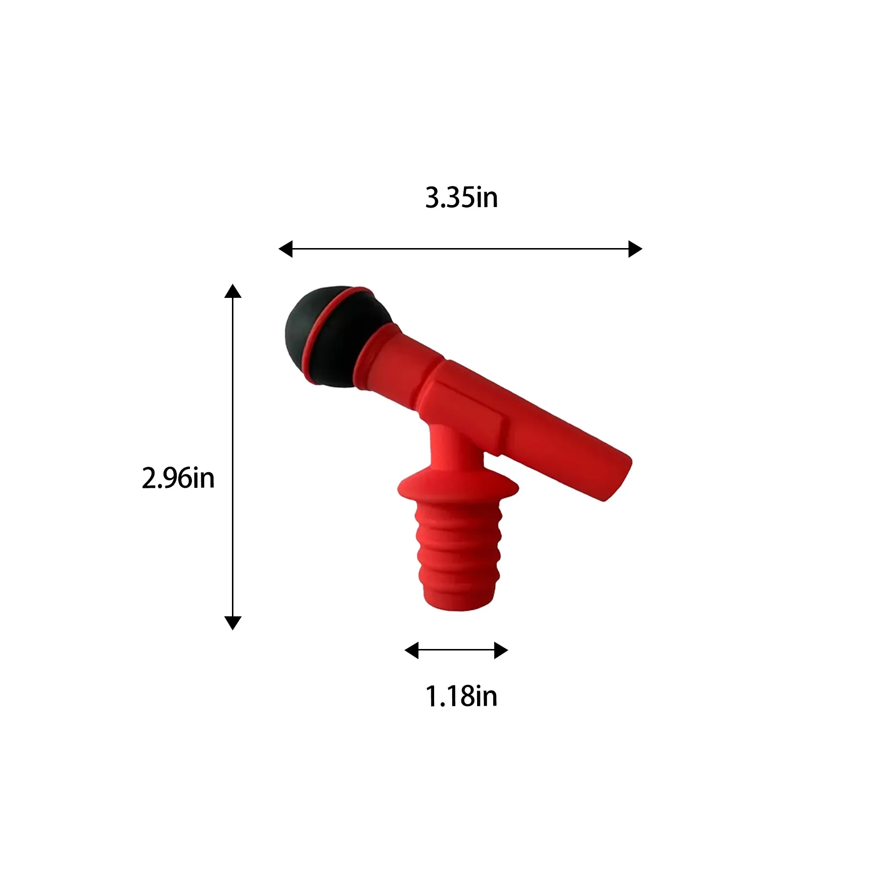 Silicone Microphone-Shaped Wine Stopper For Events - Image 2