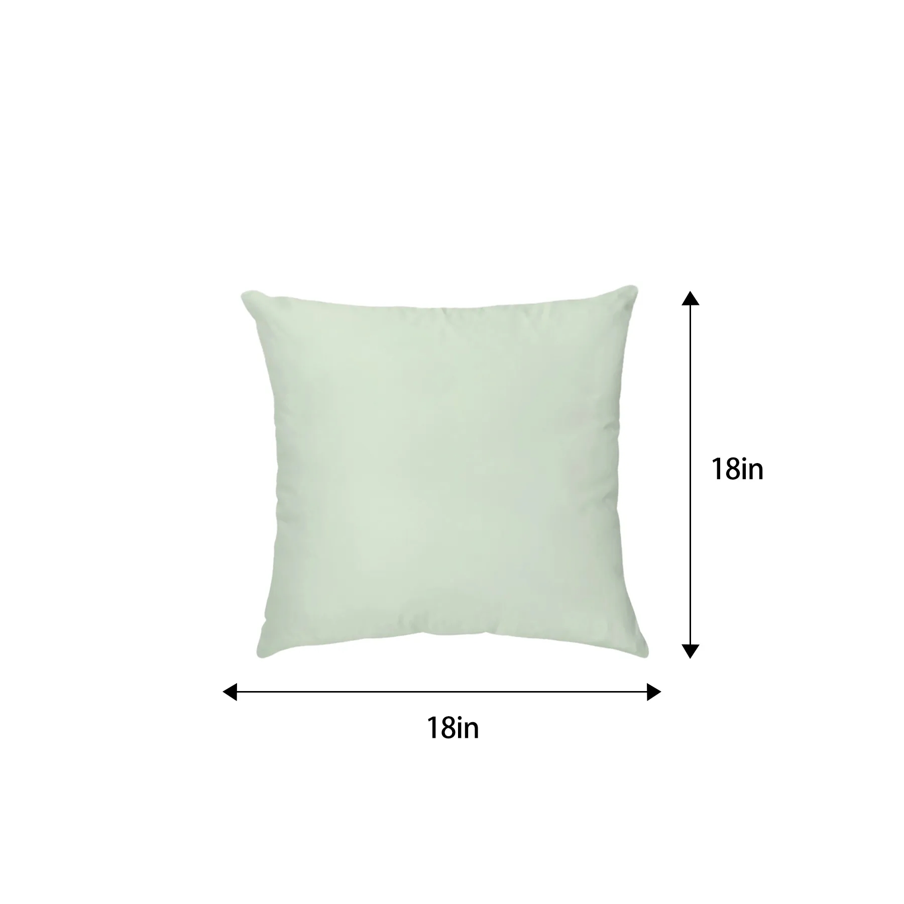 18in Square Full-Color Sublimated Polyester Throw Pillow - Image 2