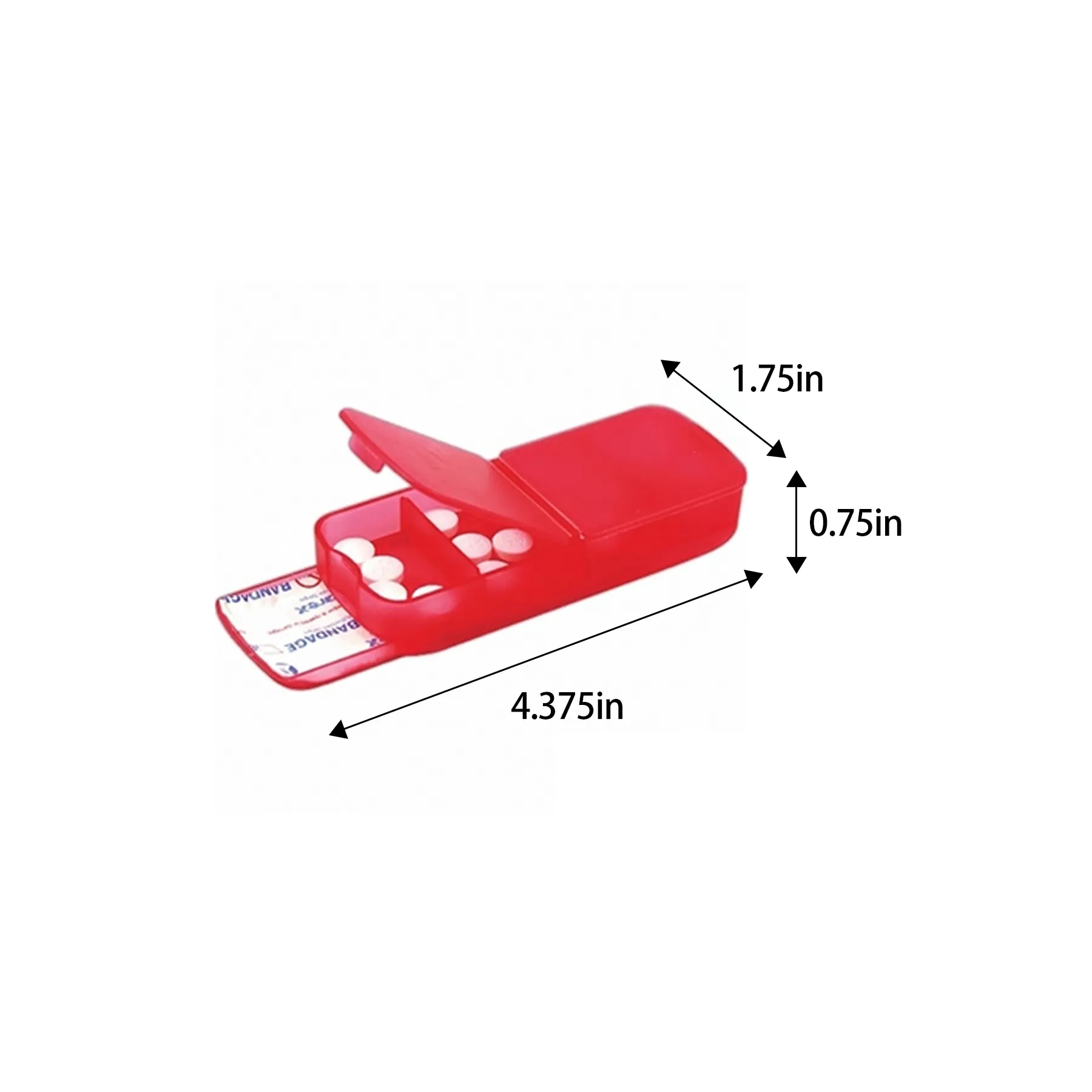 Pocket Travel Size Bandage Dispenser With Pill Case - Image 2
