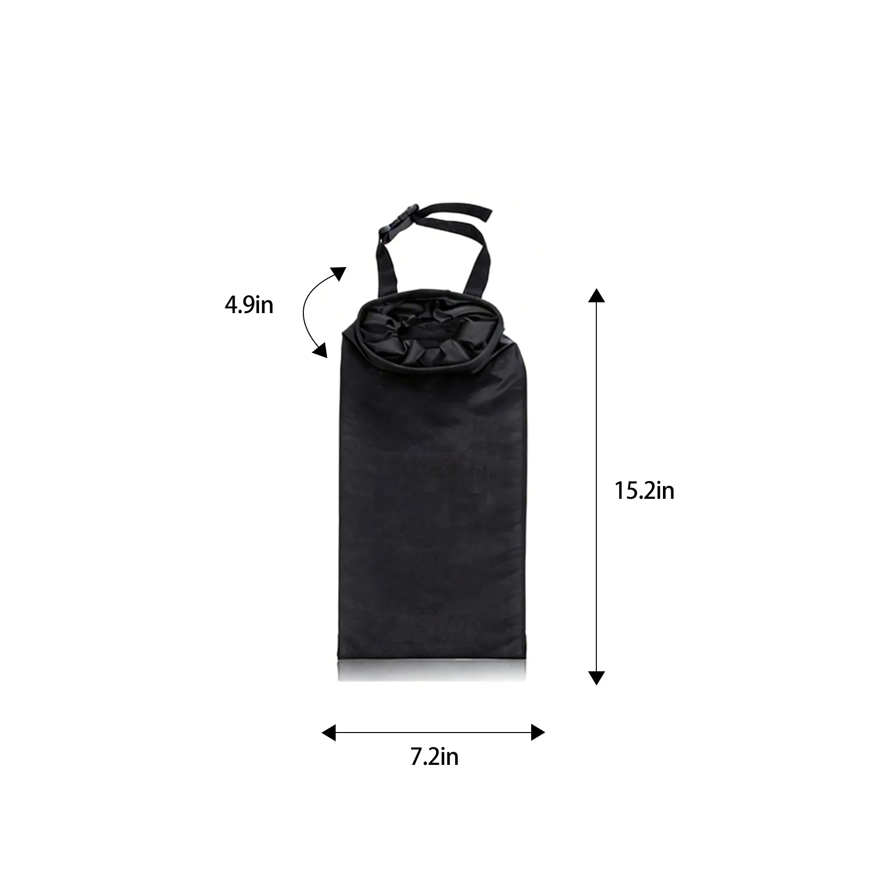 Portable Car Trash Bag With Hanging Strap Storage - Image 2