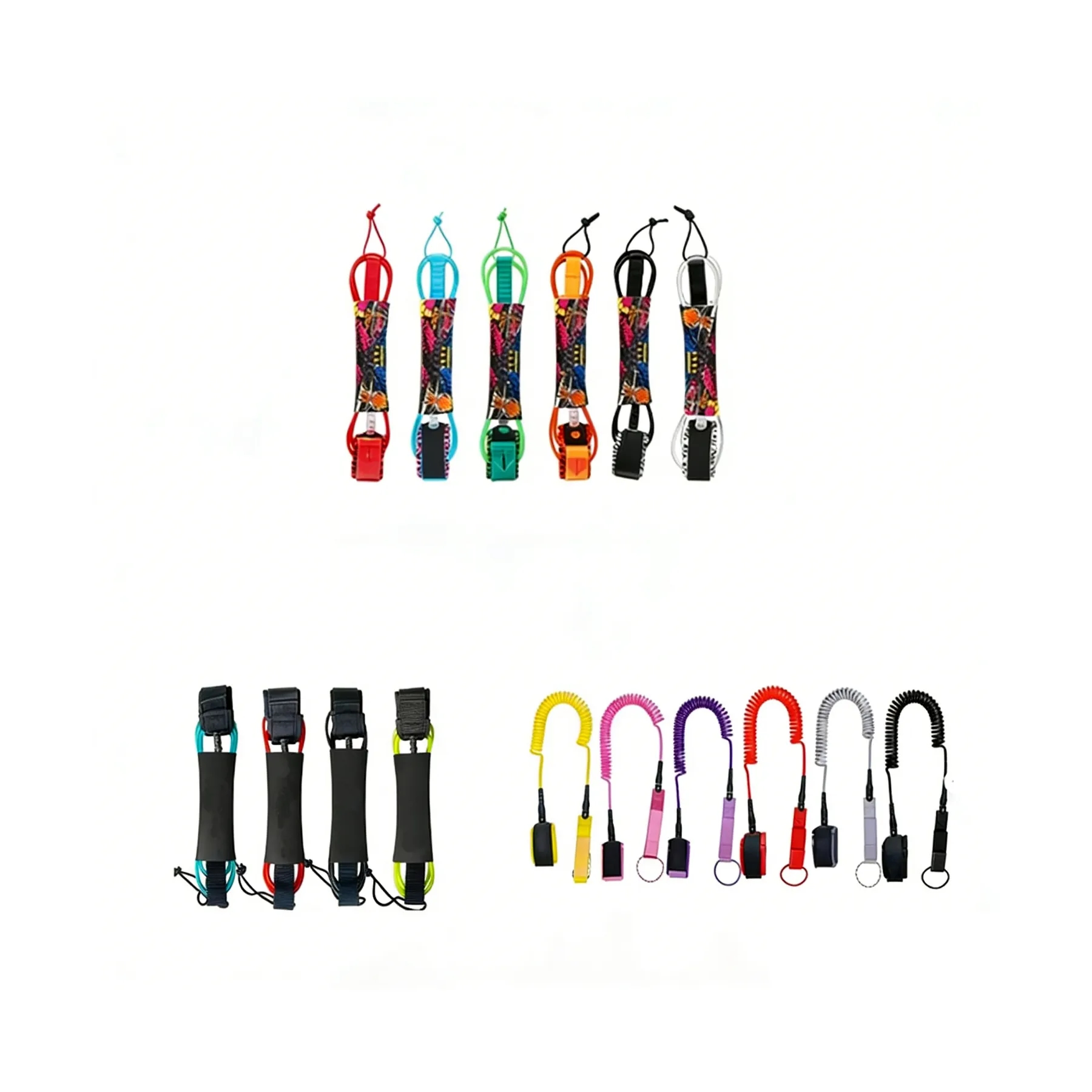 Premium Surfboard Leash With Padded Ankle Cuff Strap - Image 3