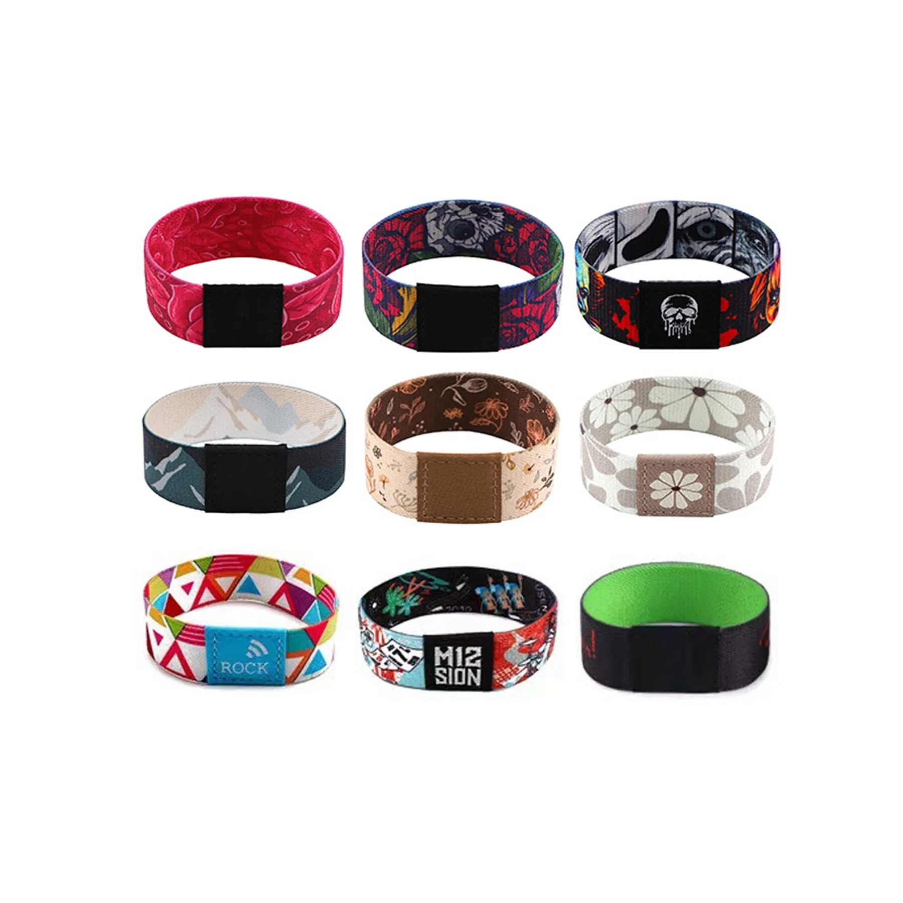 6.3 In Custom NFC RFID Nylon Elastic Bracelet - Image 3