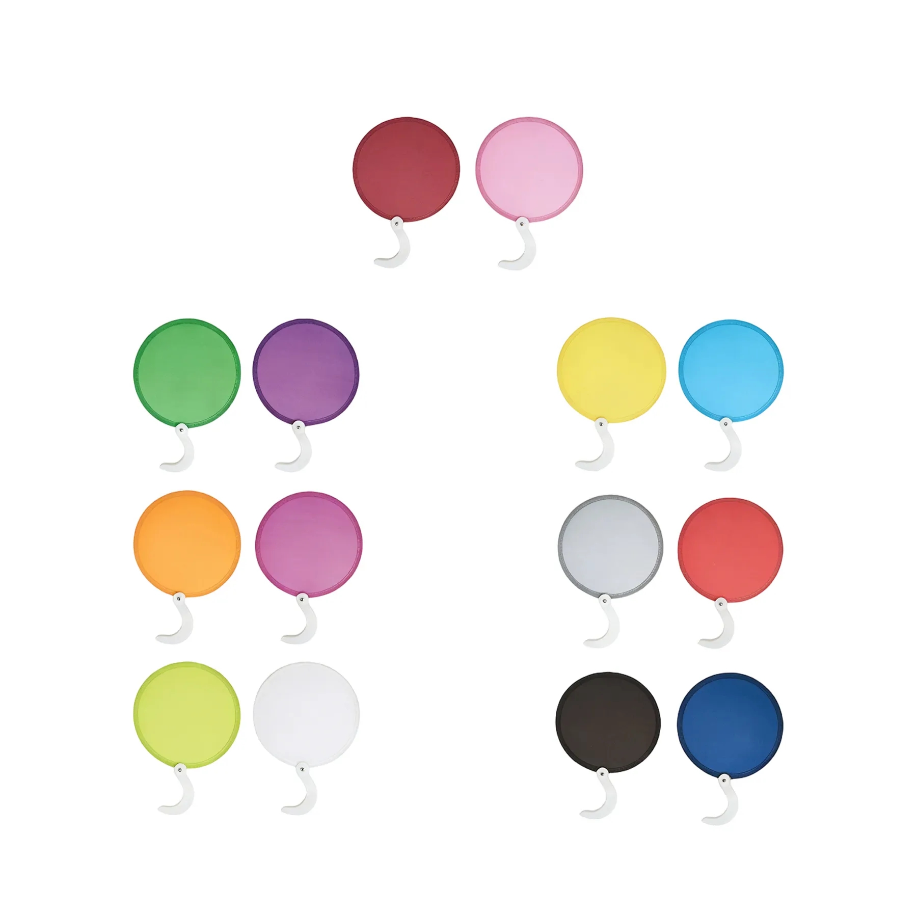Folding Pop-Up Hand Fan With Grip - Image 3