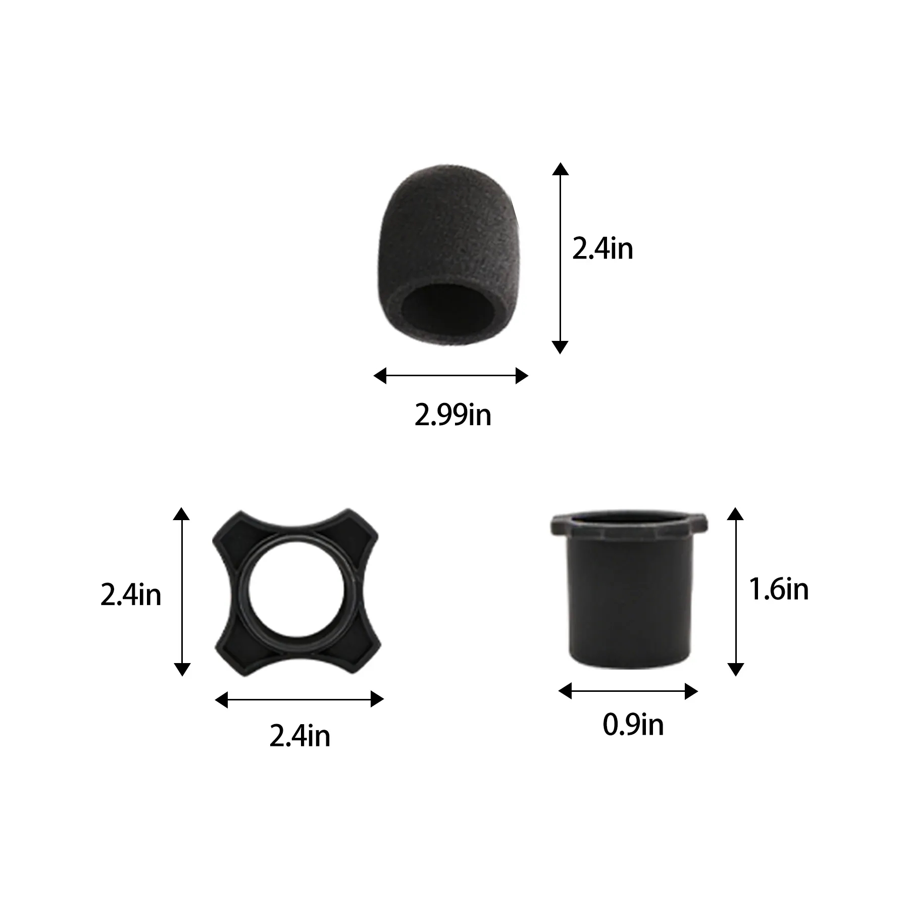 Microphone Windshield Protection Set With Silicone Base - Image 2