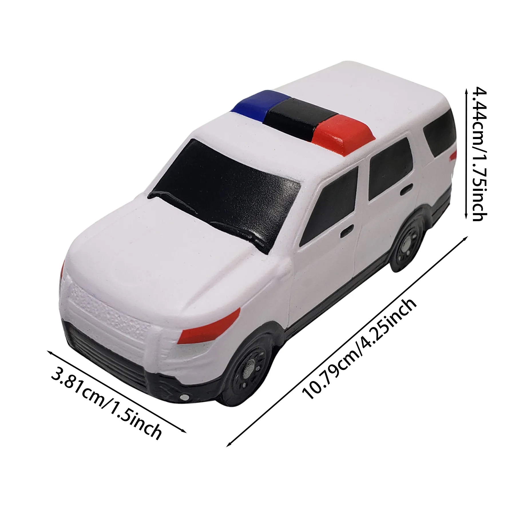 PU Foam Pad Print Police SUV Stress Reliever - Image 2