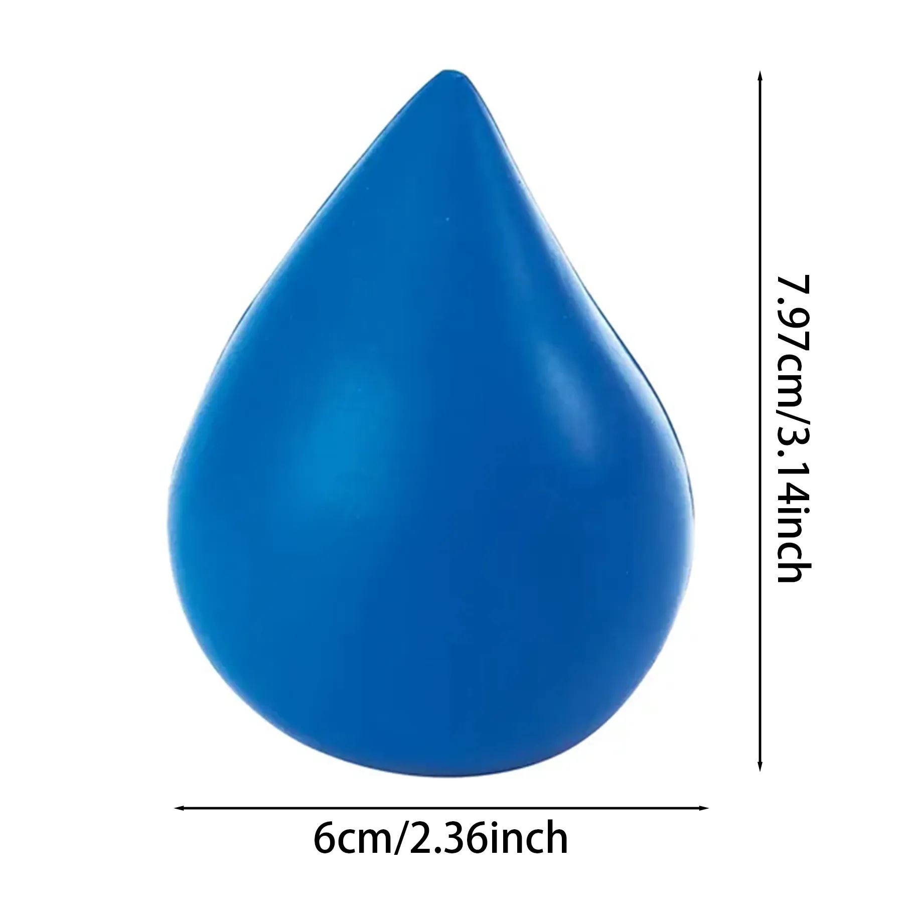 PU Foam Pad Print Water Drop Stress Reliever - Image 2