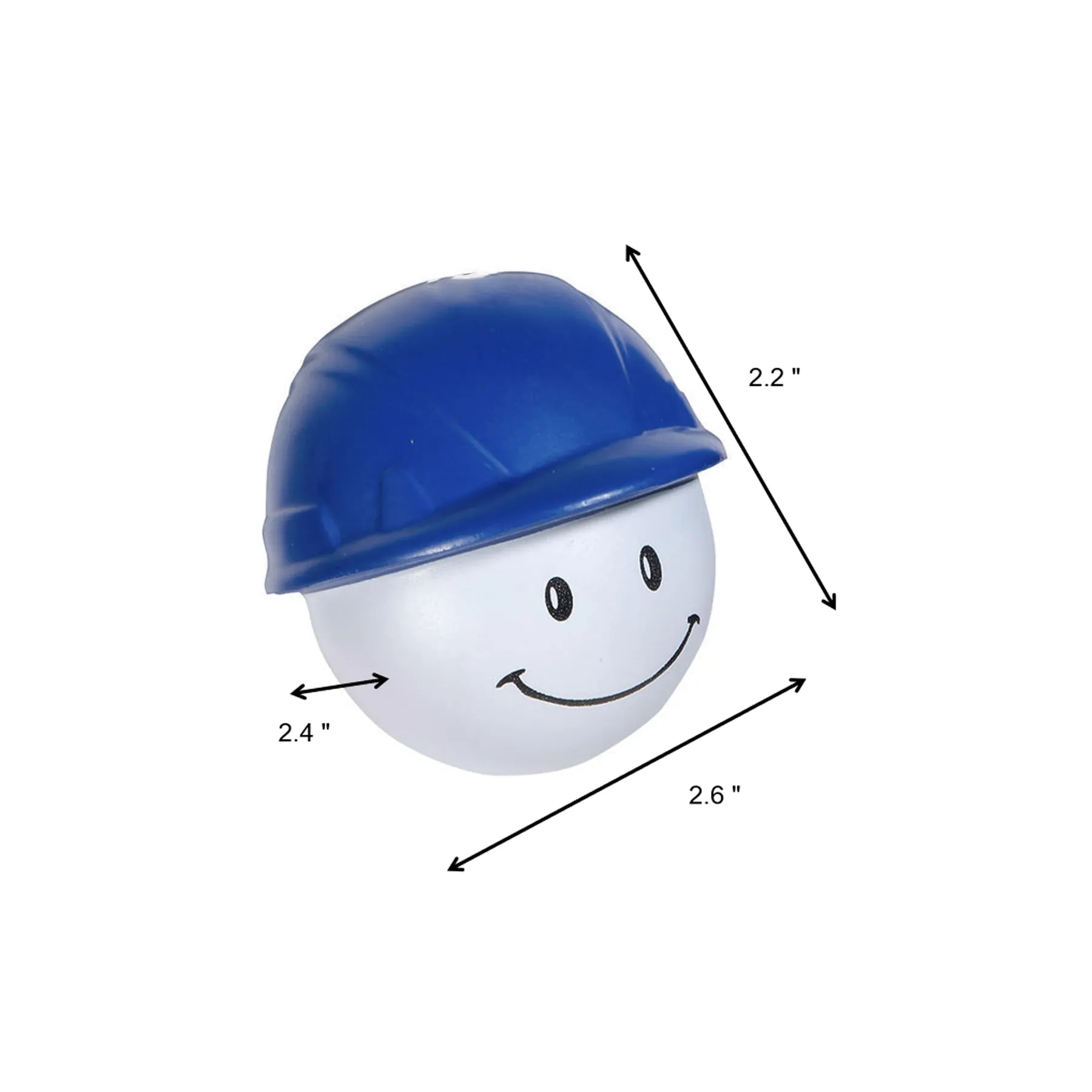 Custom Safety Promo Hard Hat Mad Cap Stress Reliever - Image 2