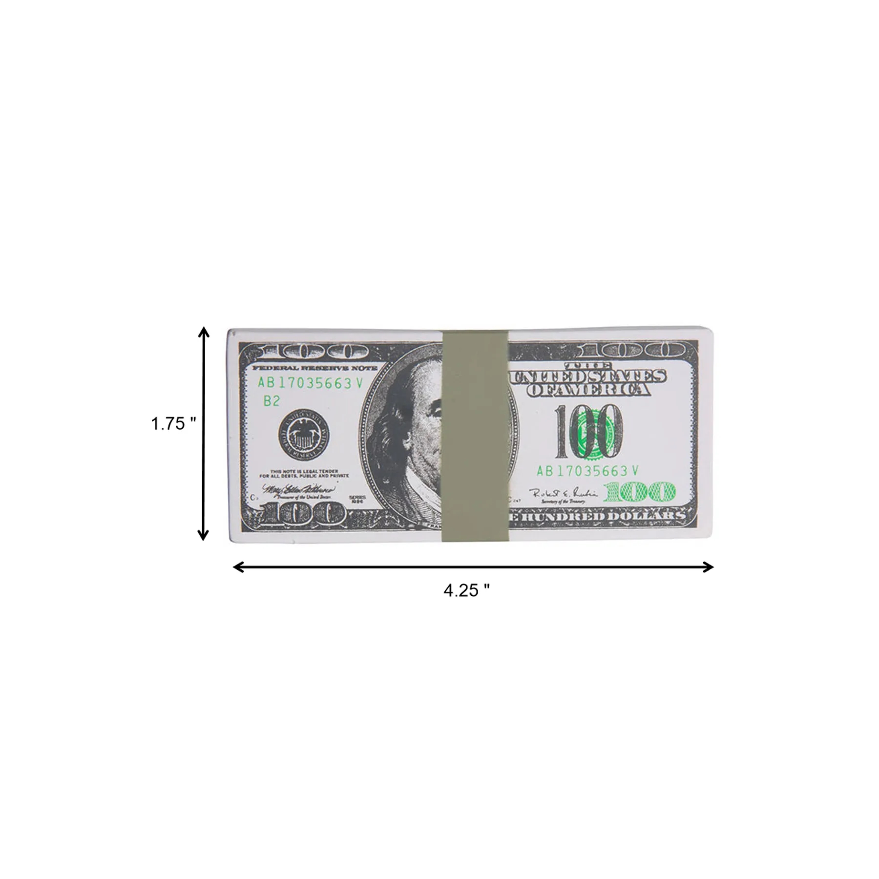 PU Foam Dollar Bill Stack Stress Relief Toy - Image 2