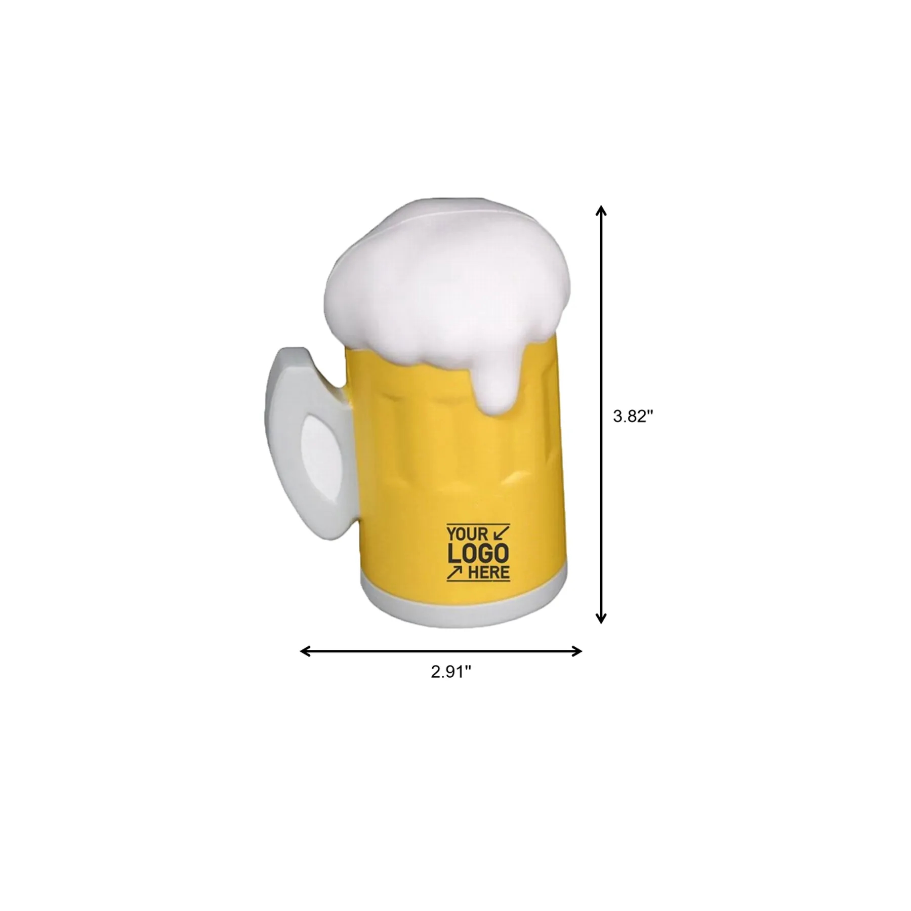 PU Foam Beer Mug Shaped Stress Relief Ball Toy - Image 2