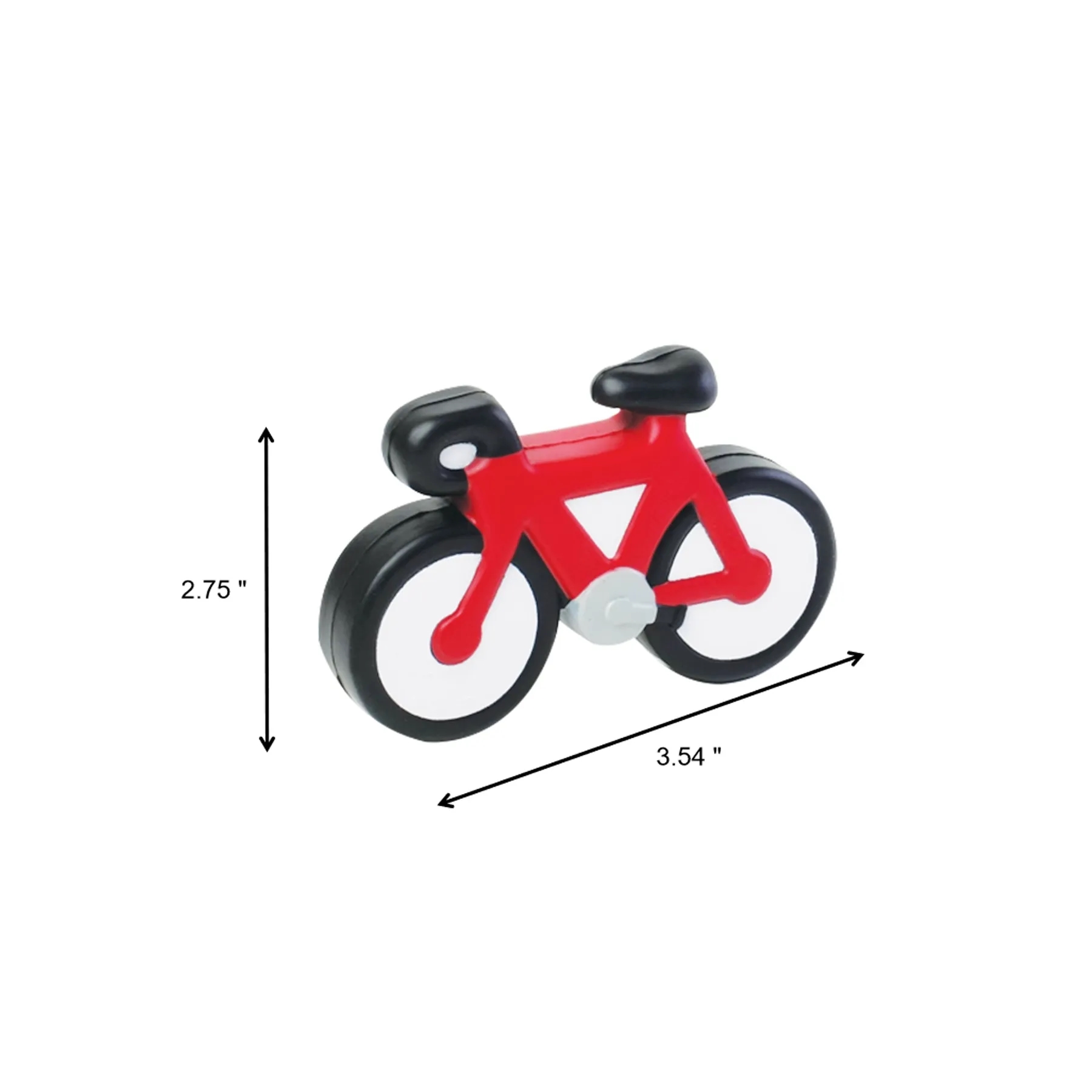 PU Foam Bicycle Shaped Stress Relief Toy Ball - Image 2