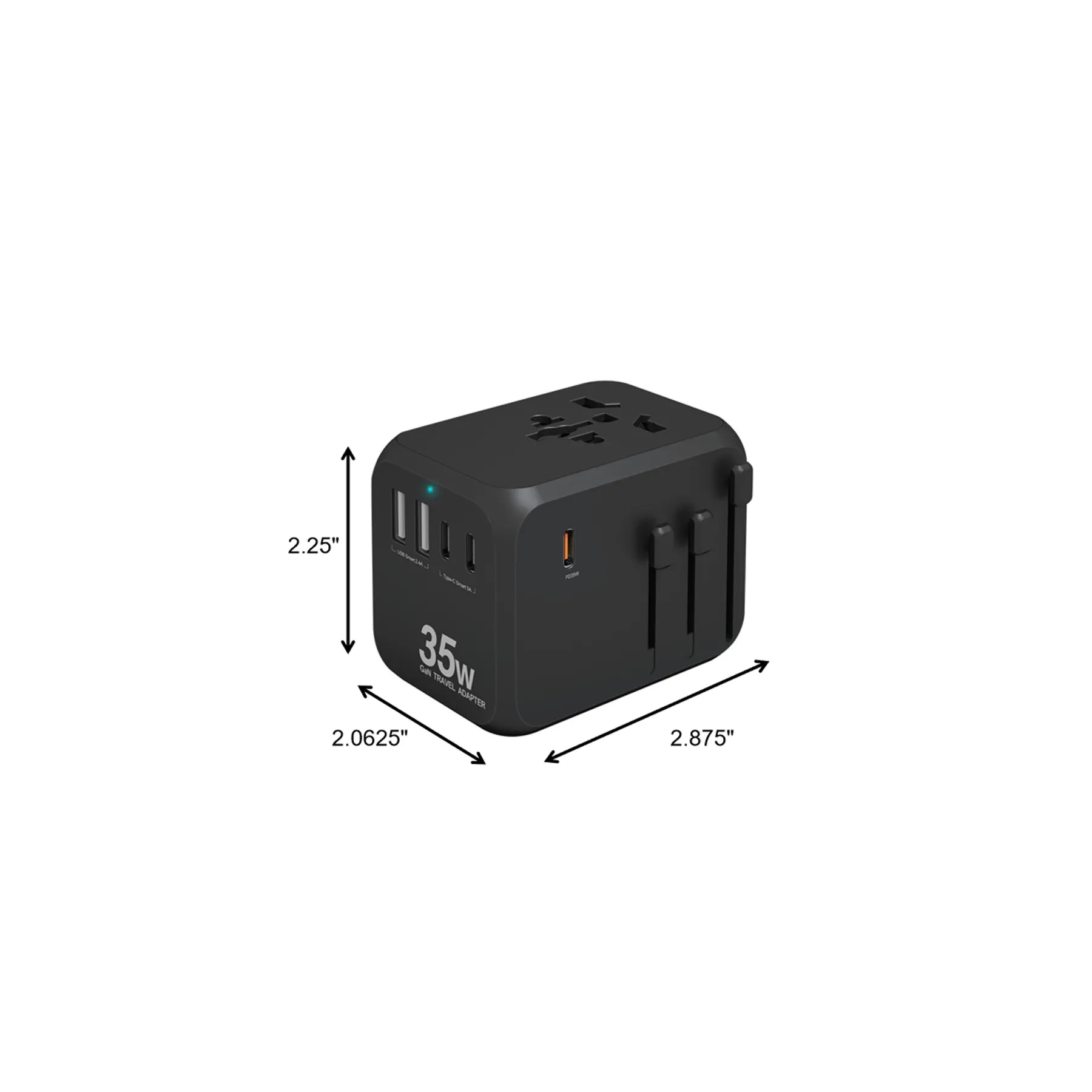 35W Universal International Travel GaN Adapter - Image 2