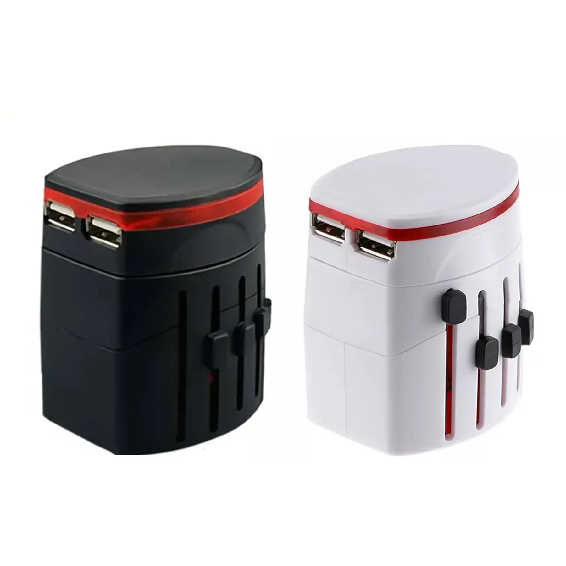 Universal Travel Plug Power Adapter With Dual USB Charging - Image 3