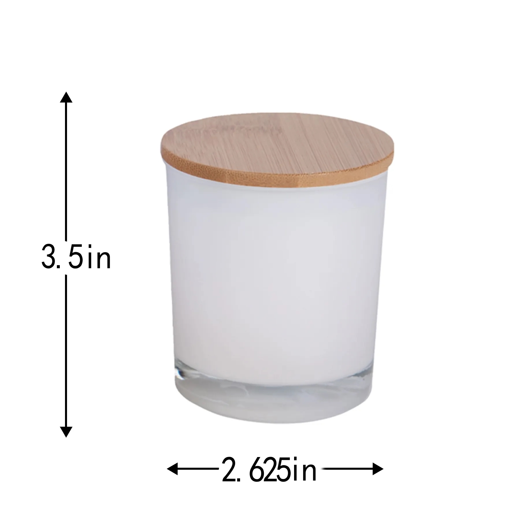 Vanilla Soy Candle In Glass Jar With Bamboo Lid - Image 2