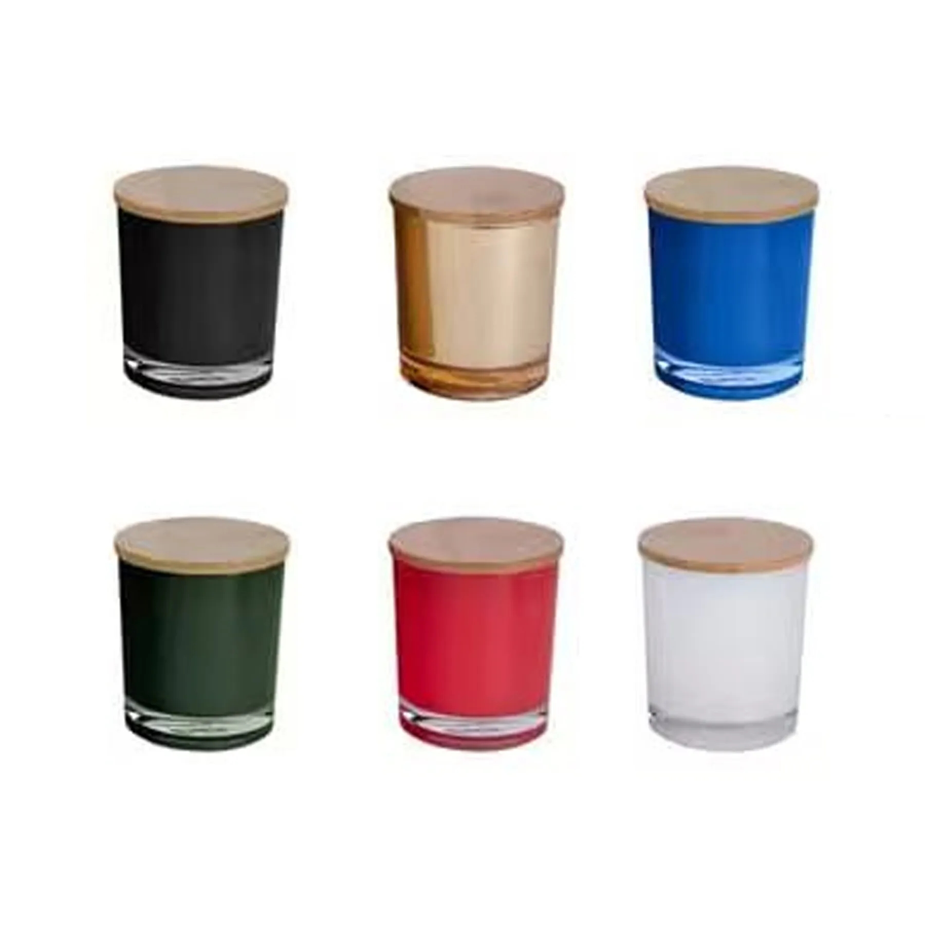 Vanilla Soy Candle In Glass Jar With Bamboo Lid - Image 3