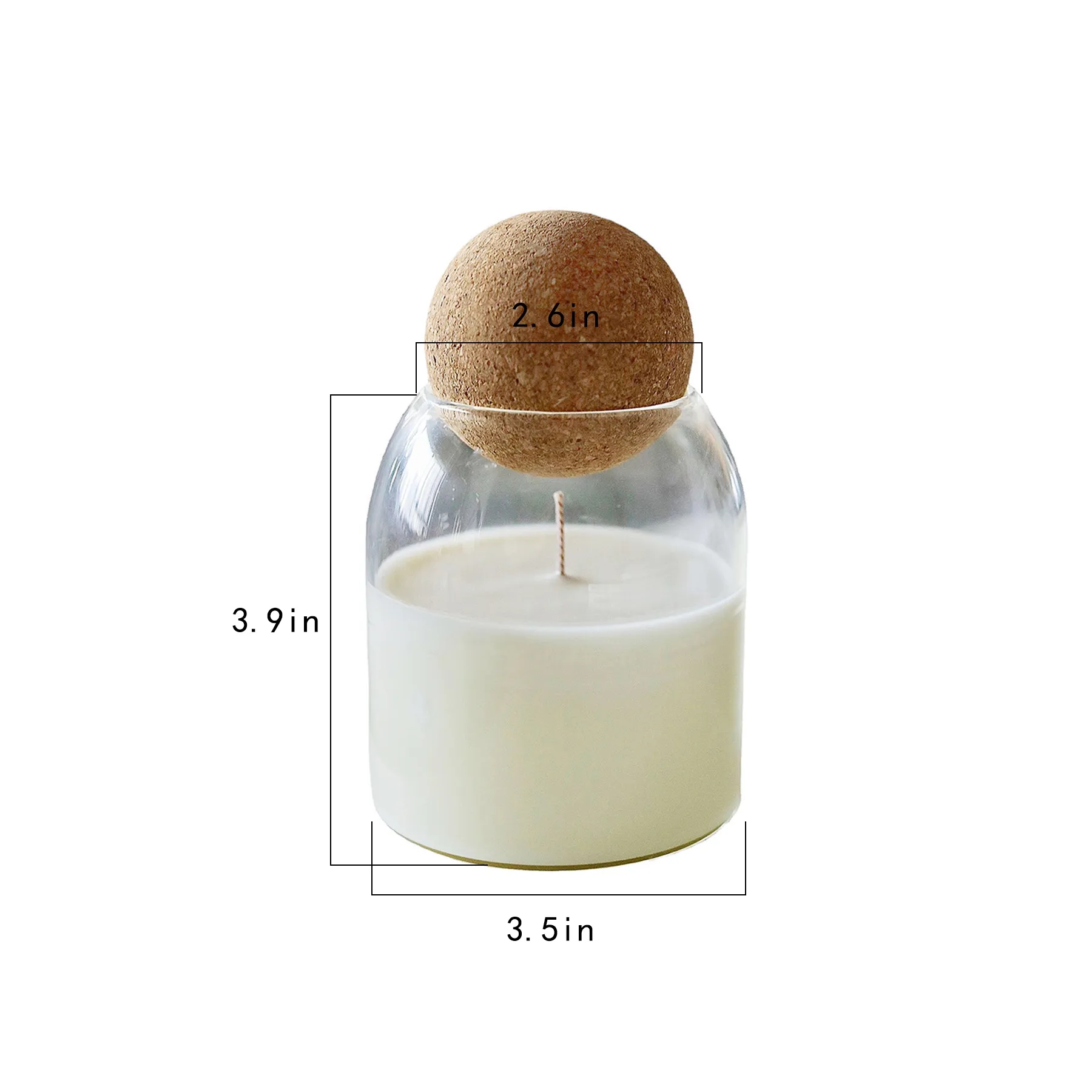 Scented Candle Gift Set With Cork Ball - Image 2
