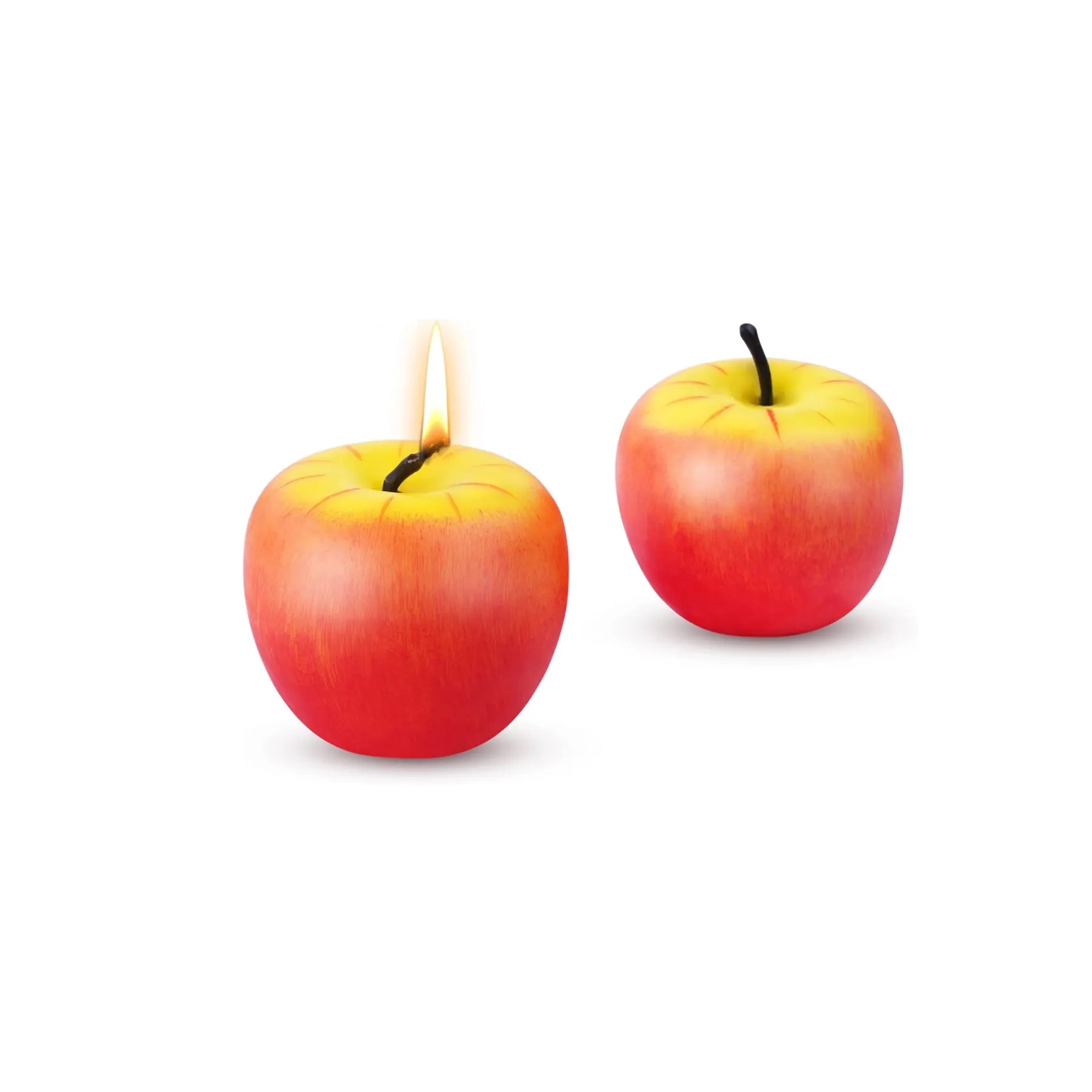 Realistic Apple Shaped Candle In Giftable Red Finish - Image 3
