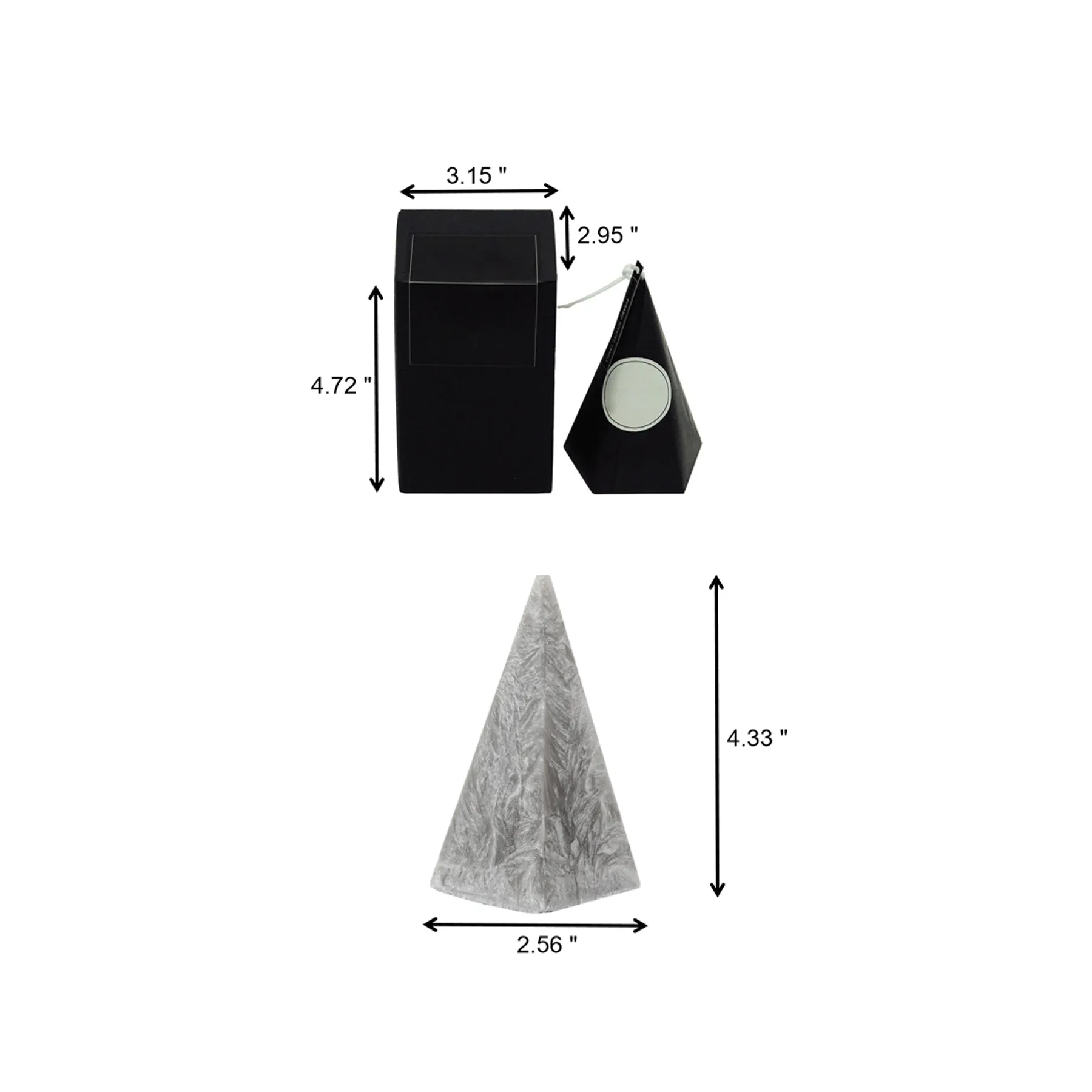 Pentagonal Ceramic Aromatherapy Candle With Print - Image 2