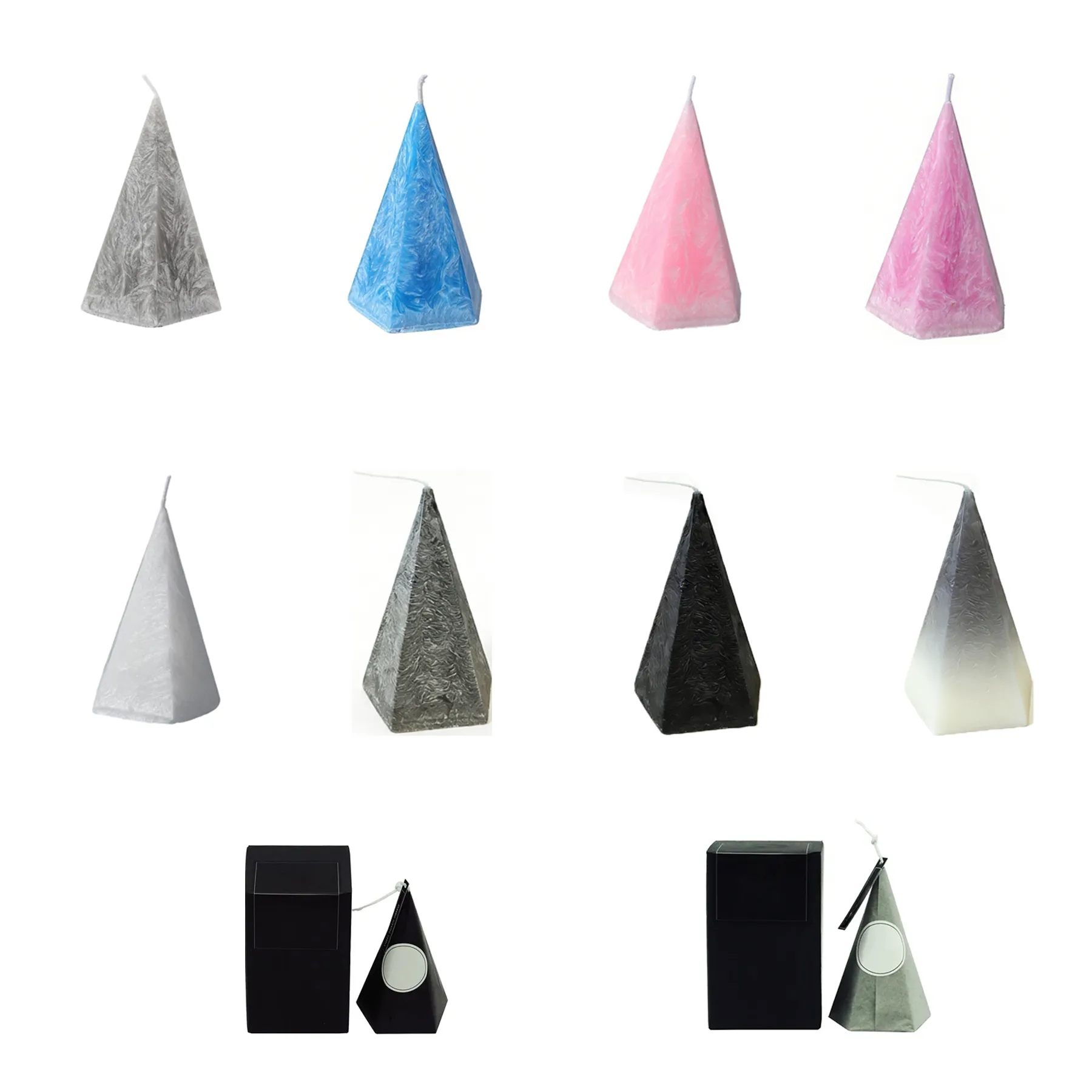 Pentagonal Ceramic Aromatherapy Candle With Print - Image 3