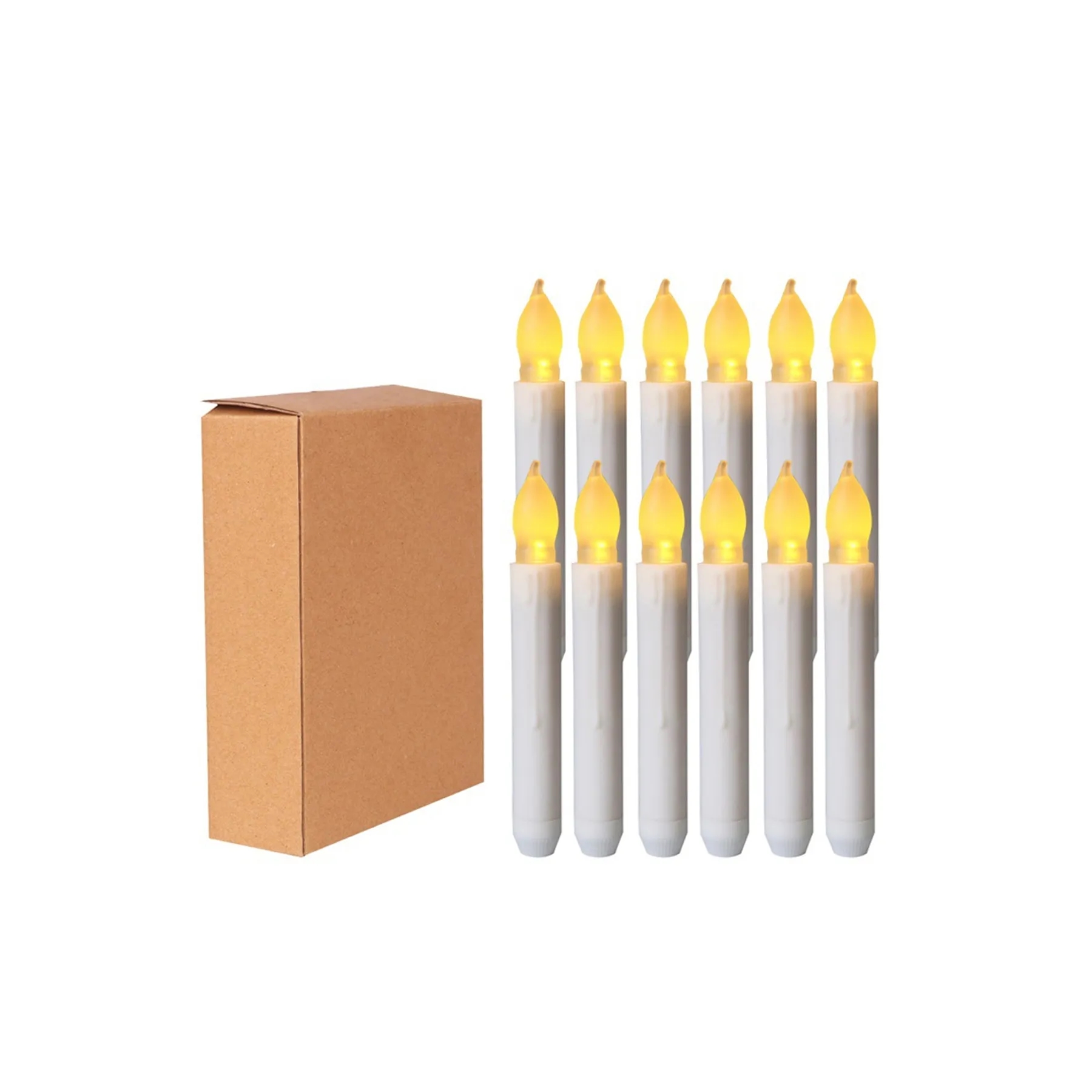 LED Taper Candle With Flickering Flameless Effect - Image 3