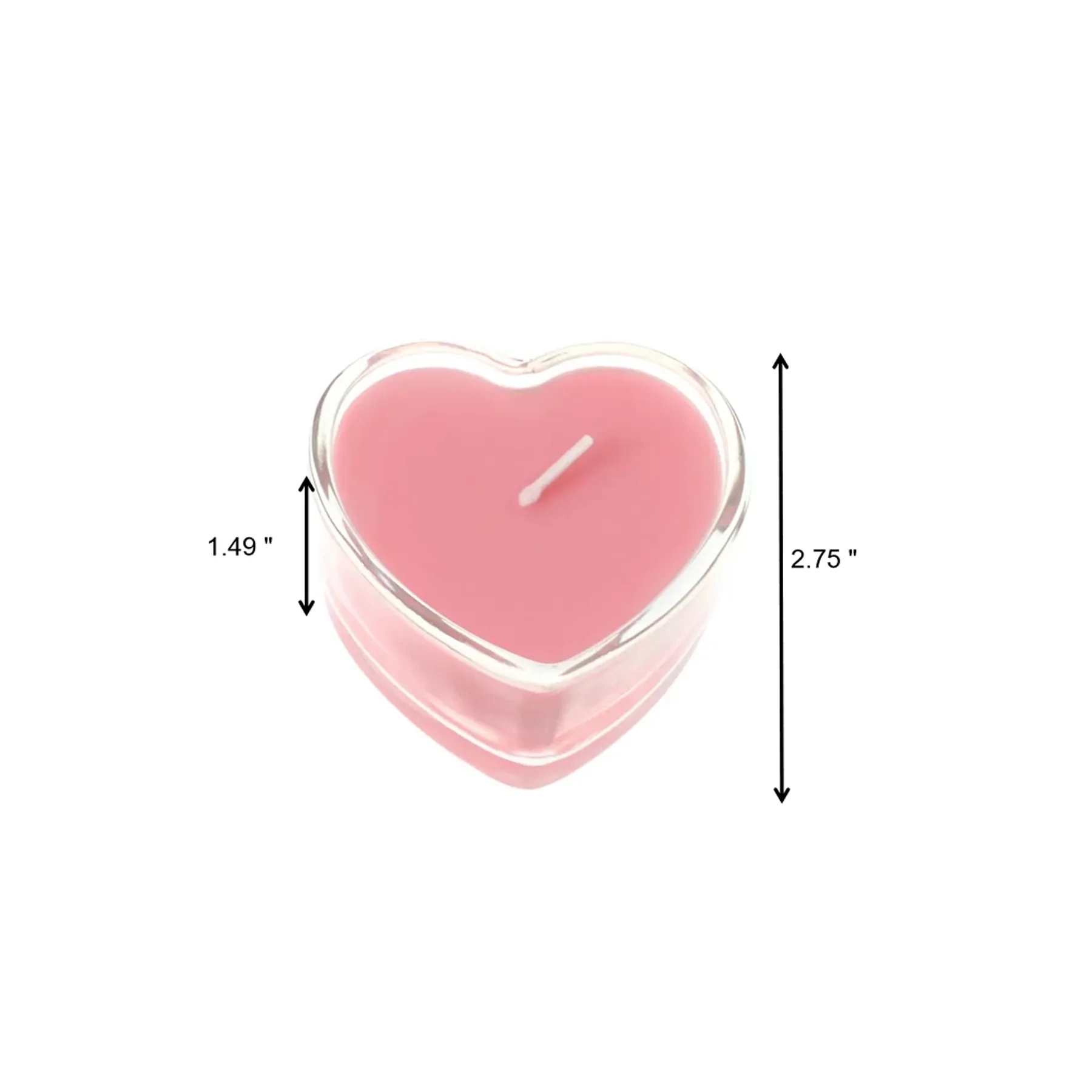 2.82oz Valentine Soy Wax Candle In Portable Glass Jar - Image 2