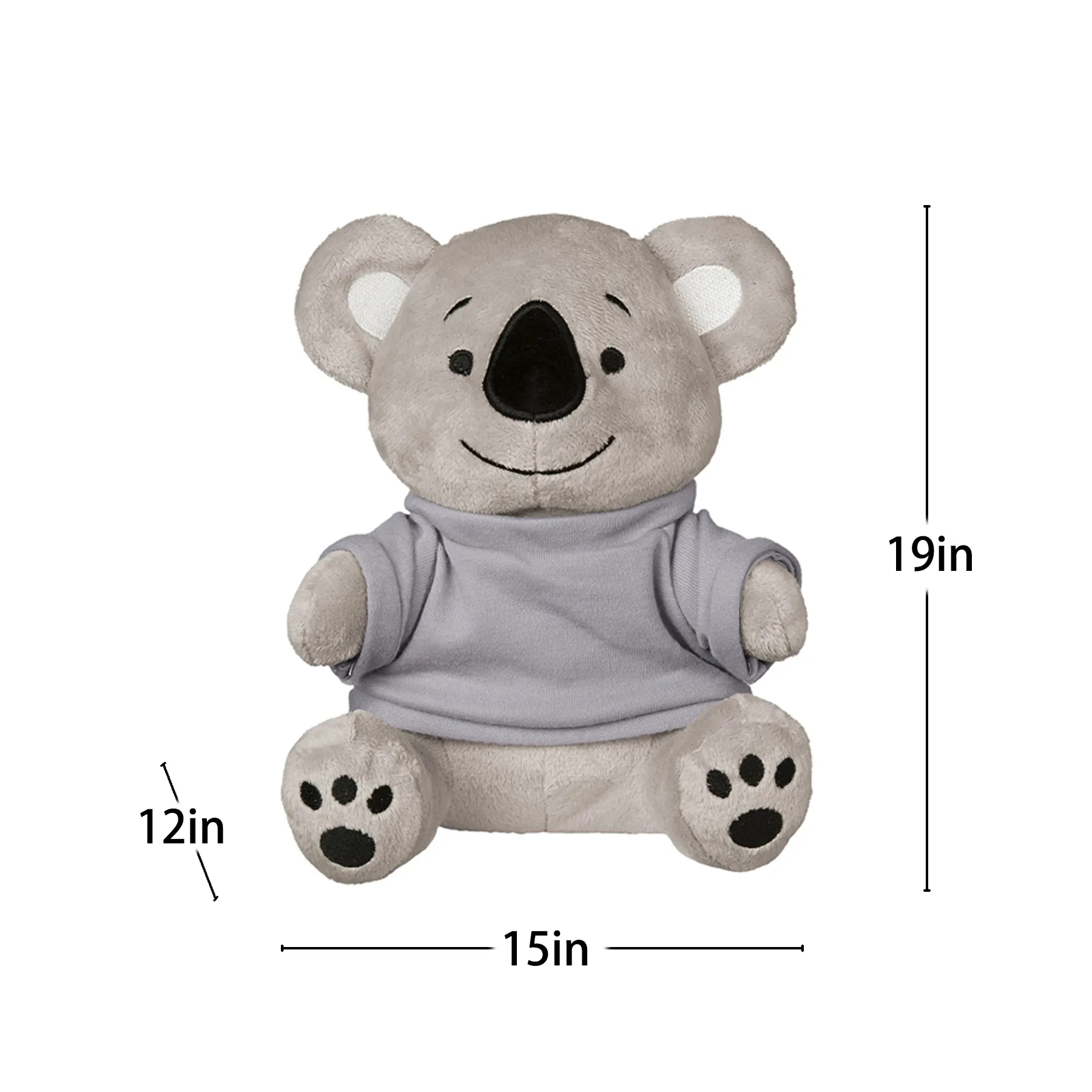 Cute Fluffy Koala Plush With Custom Outfit Accessory - Image 2