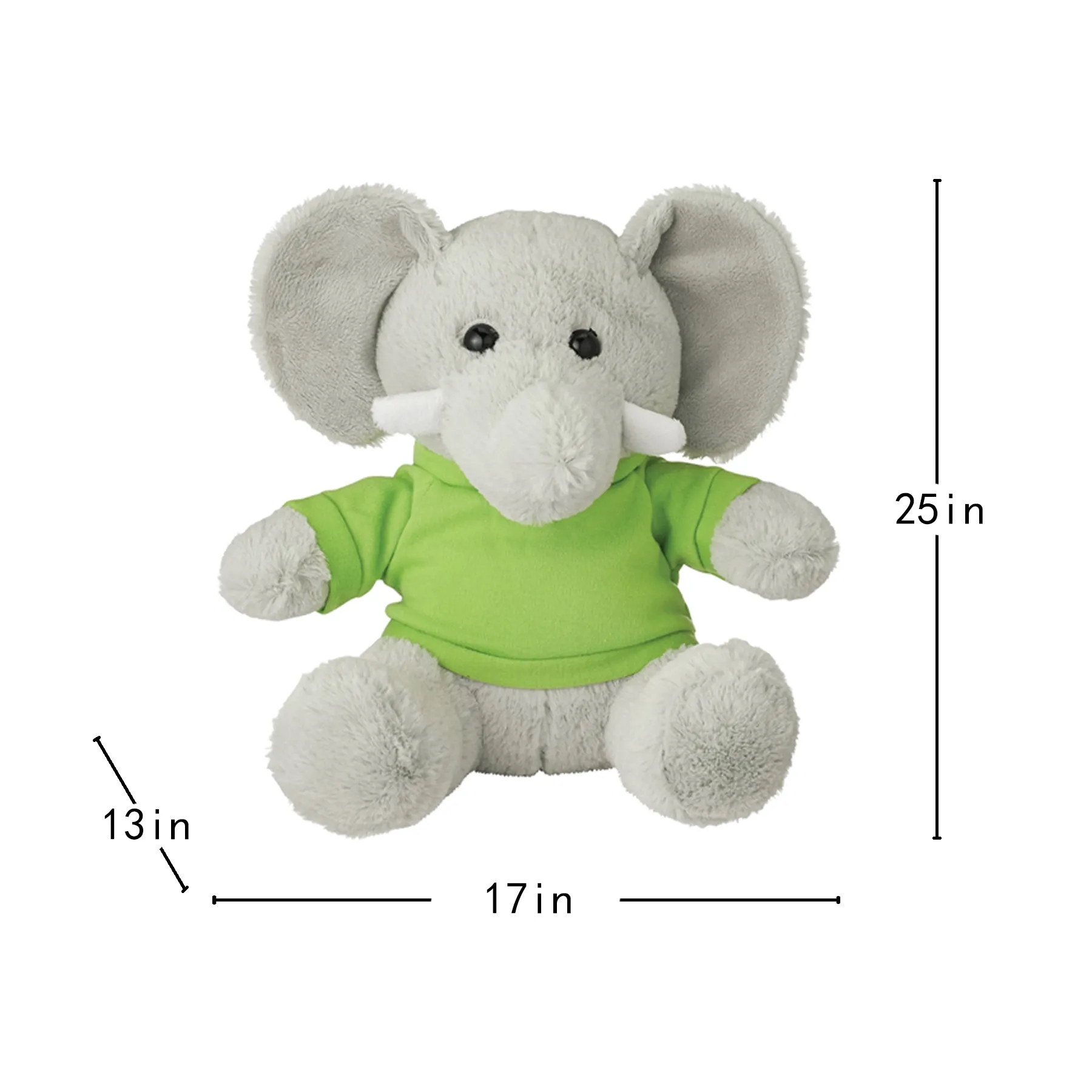 8.5 Inch Excellent Elephant Plush With Custom Outfit - Image 2