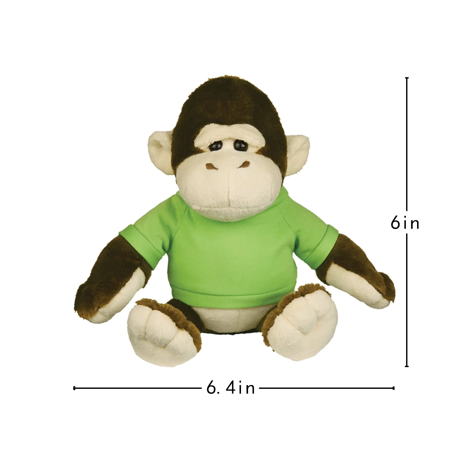6 Inch Gorilla Plush With Custom Shirt Hoodie Or Bandana - Image 2