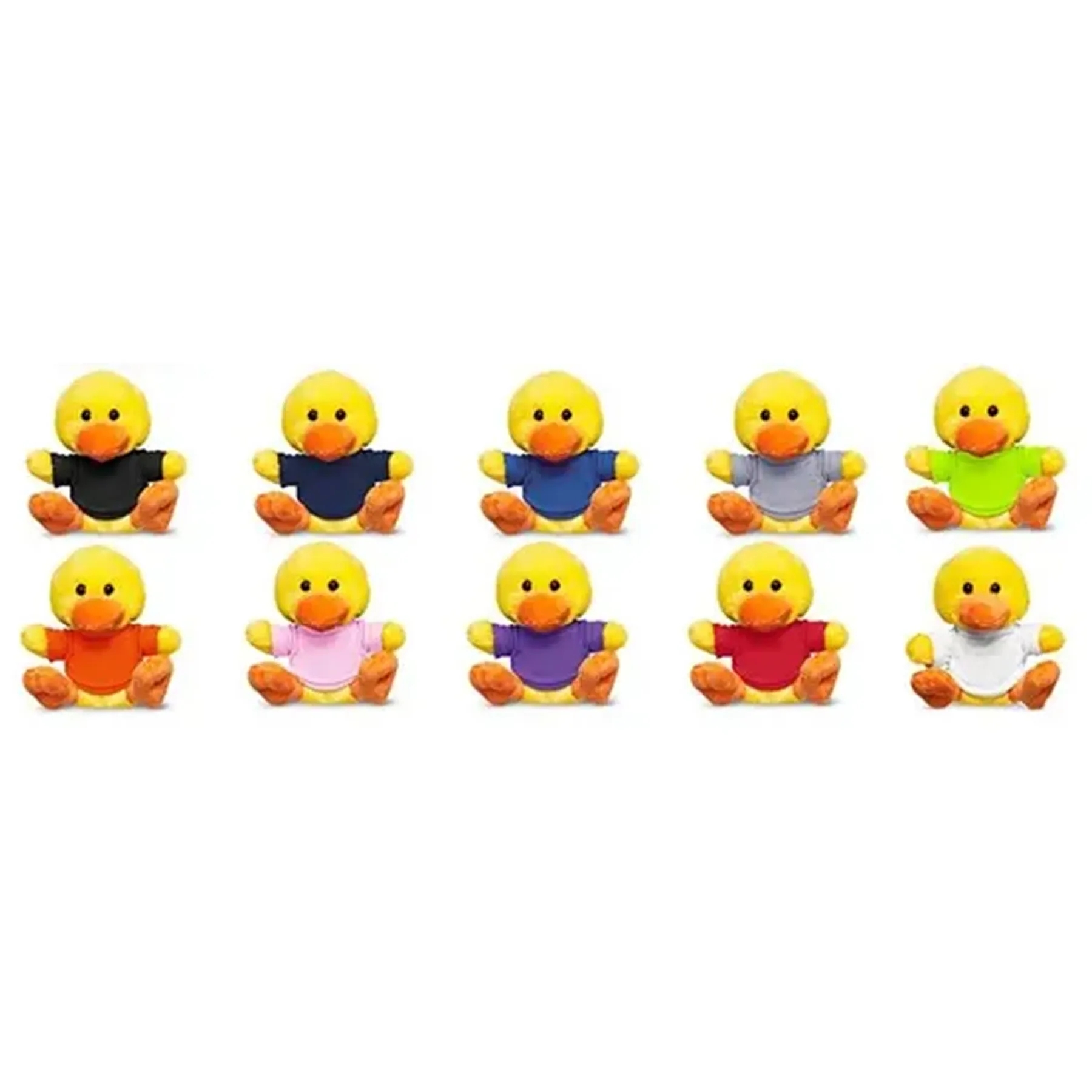7 Inch Plush Duck With Custom Polyester T Shirt - Image 3