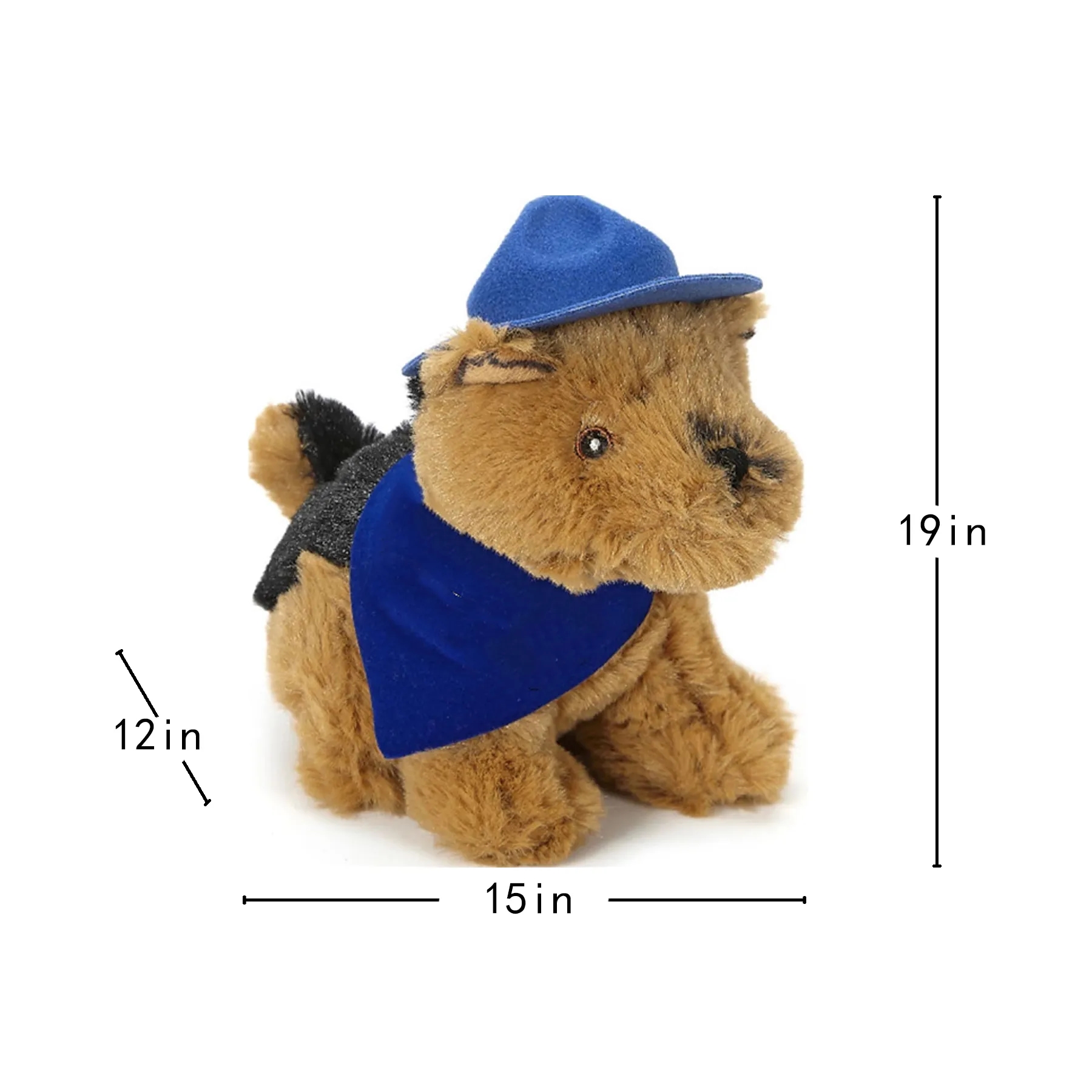 6 Inch Police German Shepherd Plush With Custom Accessory - Image 2