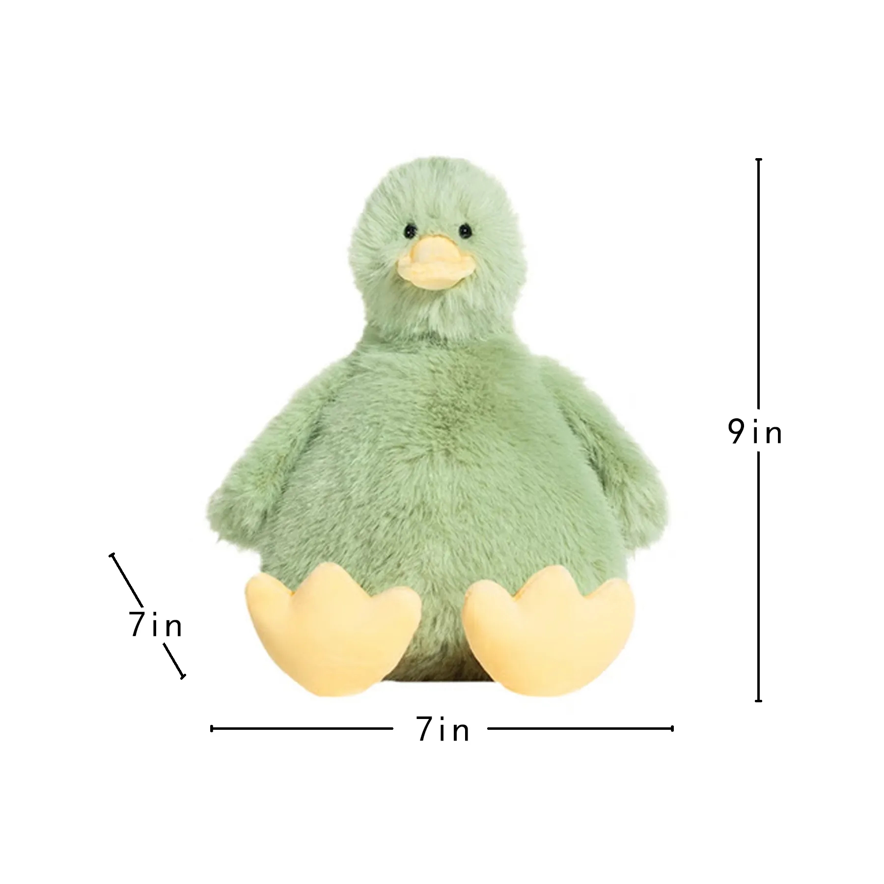 8-Inch Stuffed Mallard Duck Plush With Custom Wearable Accen - Image 2