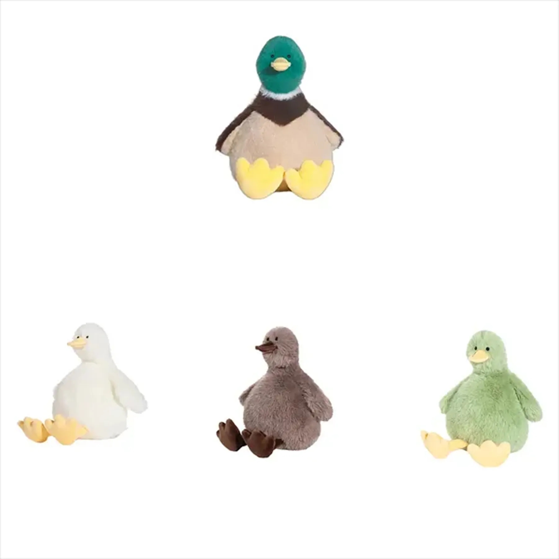 8-Inch Stuffed Mallard Duck Plush With Custom Wearable Accen - Image 3