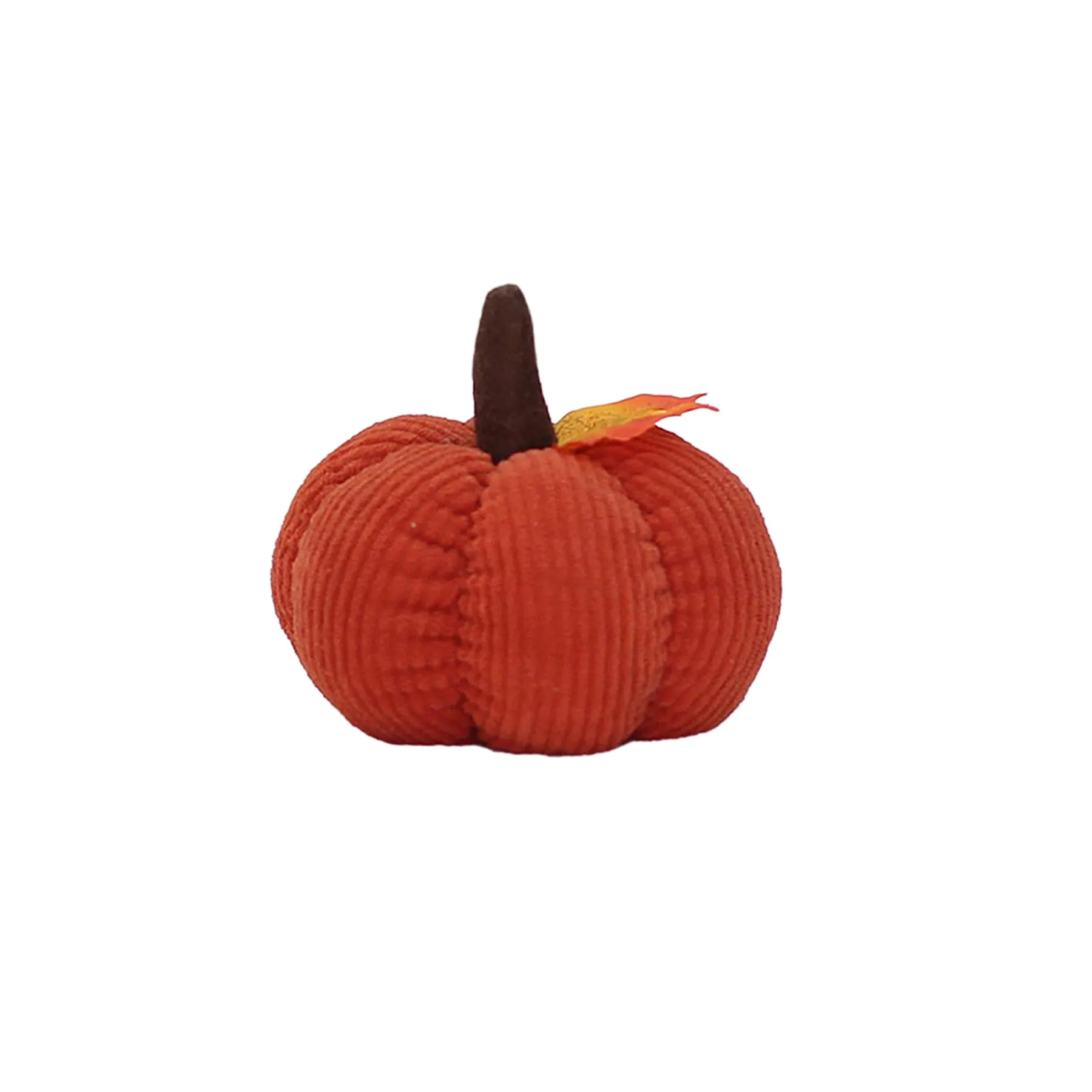 5" Pumpkin Shaped Plush Toy With Front Custom Imprint - Image 3