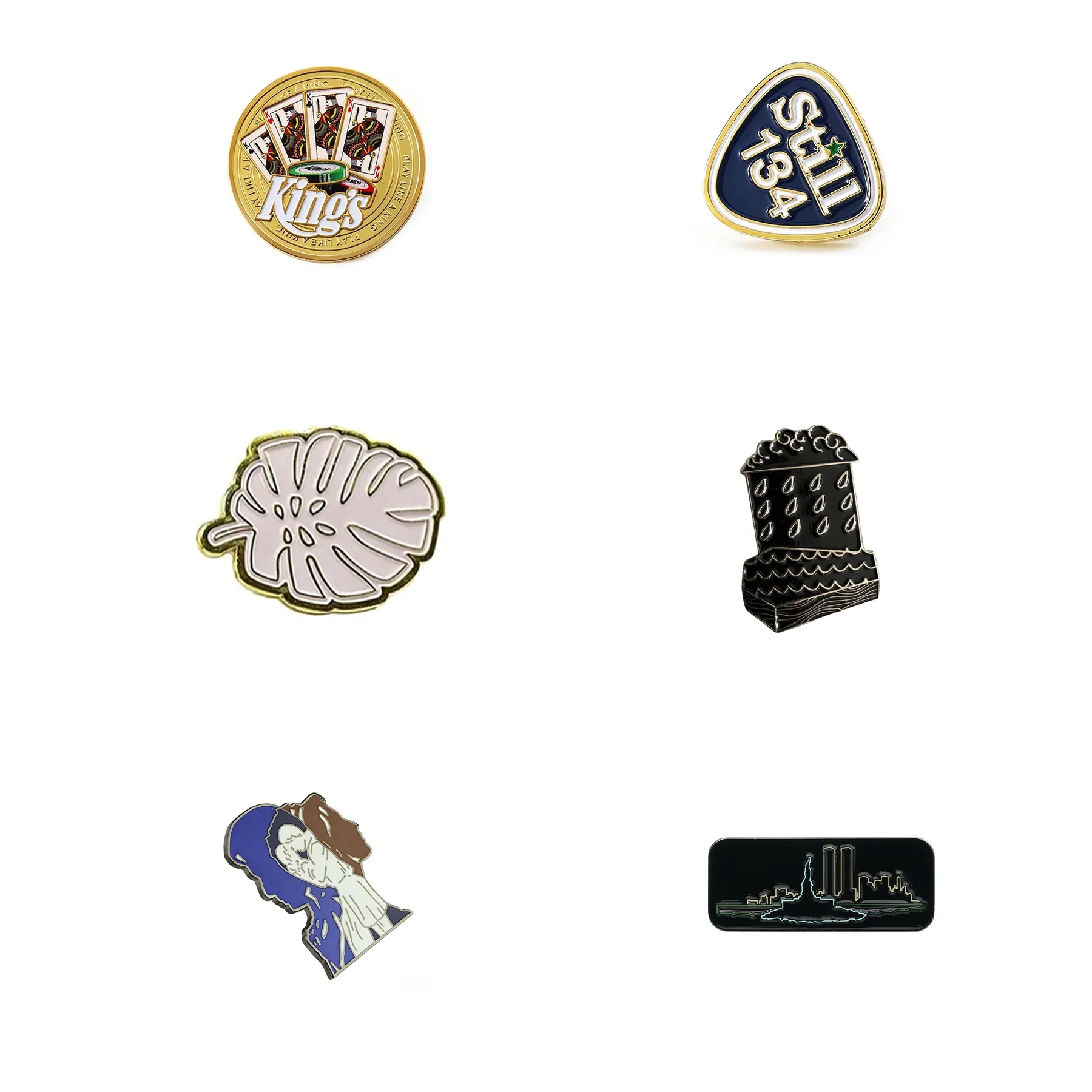 2" Economy Soft Enamel Pin With Up To Five Color Fills - Image 3