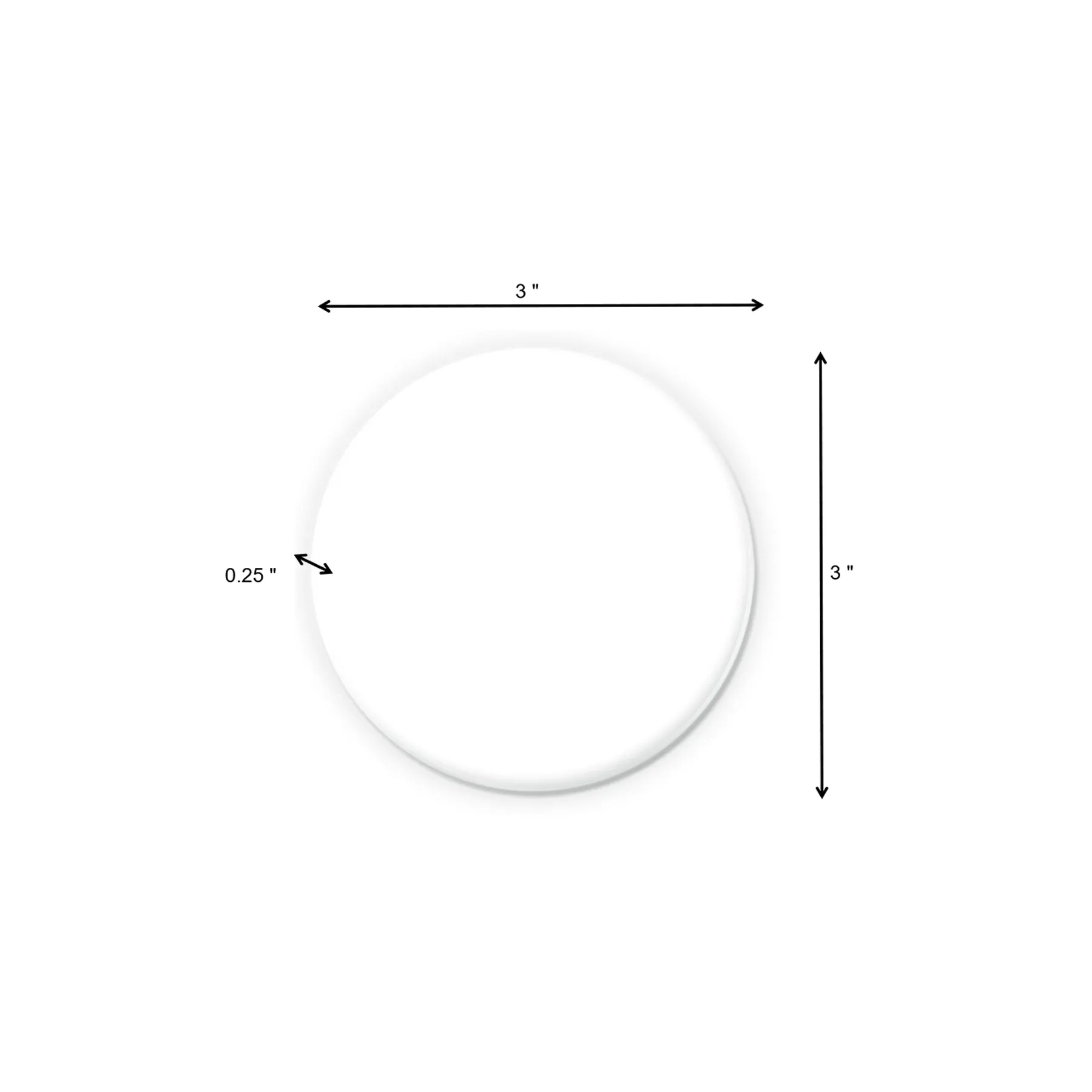 3 Inch Round Button With Pin Back Full Color Print - Image 2