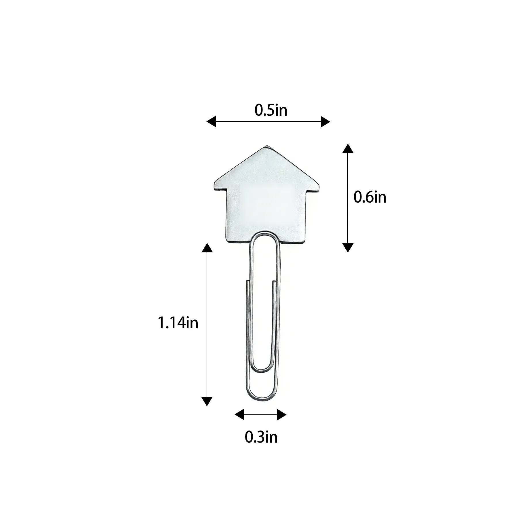 Silver House Memo Clip For Documents And Promotions - Image 2