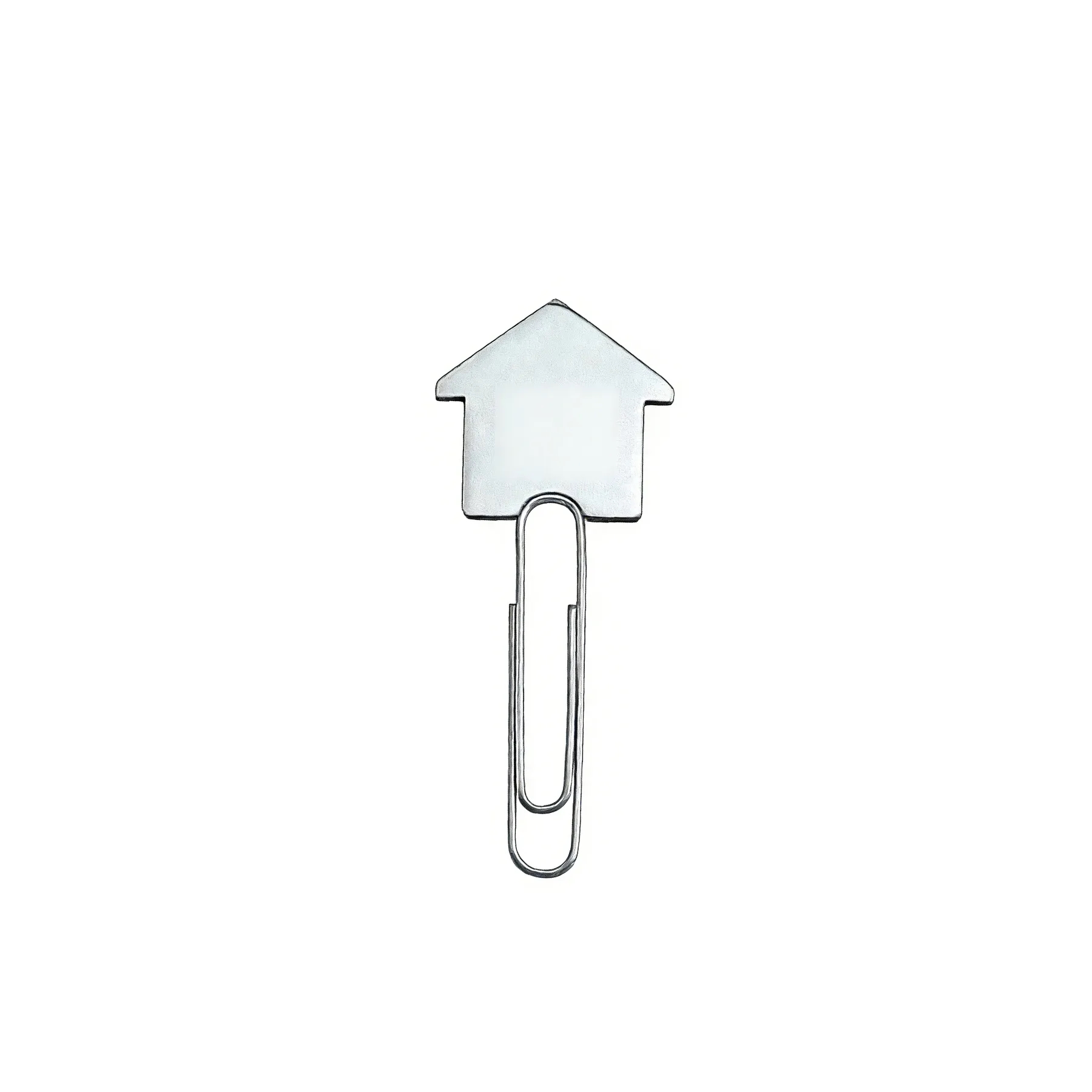 Silver House Memo Clip For Documents And Promotions - Image 3