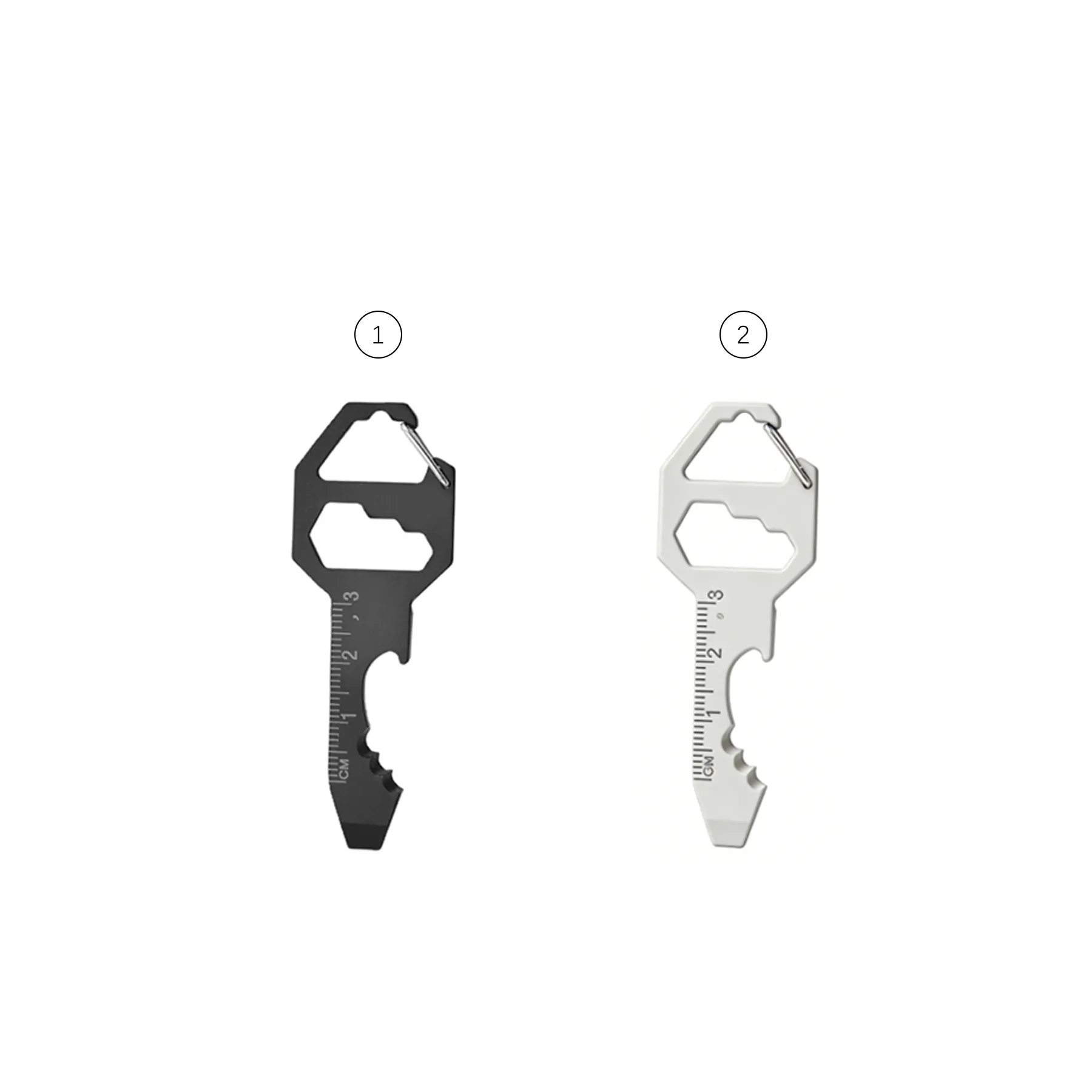 Compact Stainless Steel Key Pocket Multi Tool Opener - Image 3
