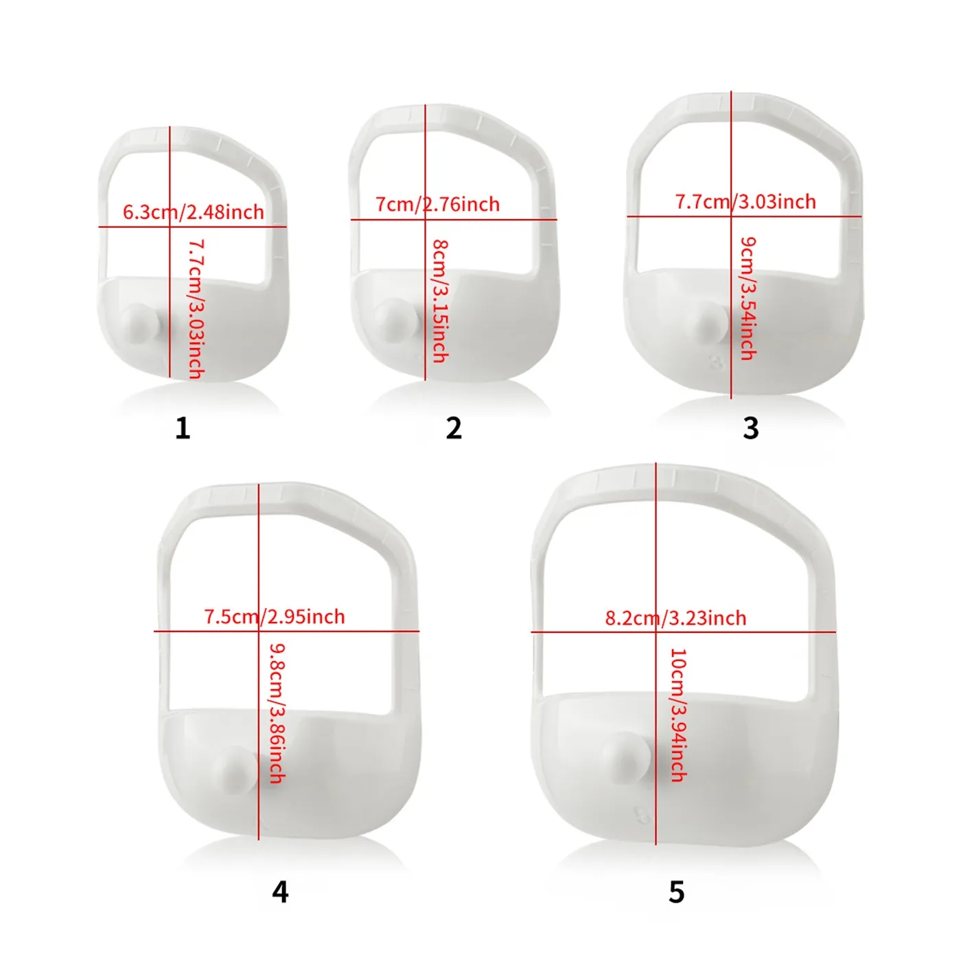Five Piece Beard Shaping Template Set For Daily Use - Image 2