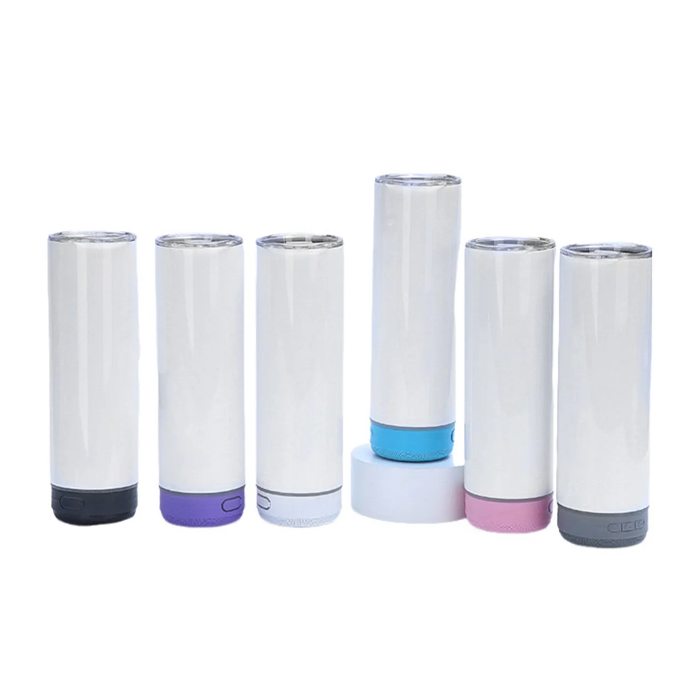 20 Oz Wireless Speaker Bottle Tumbler With Straw Lid - Image 3